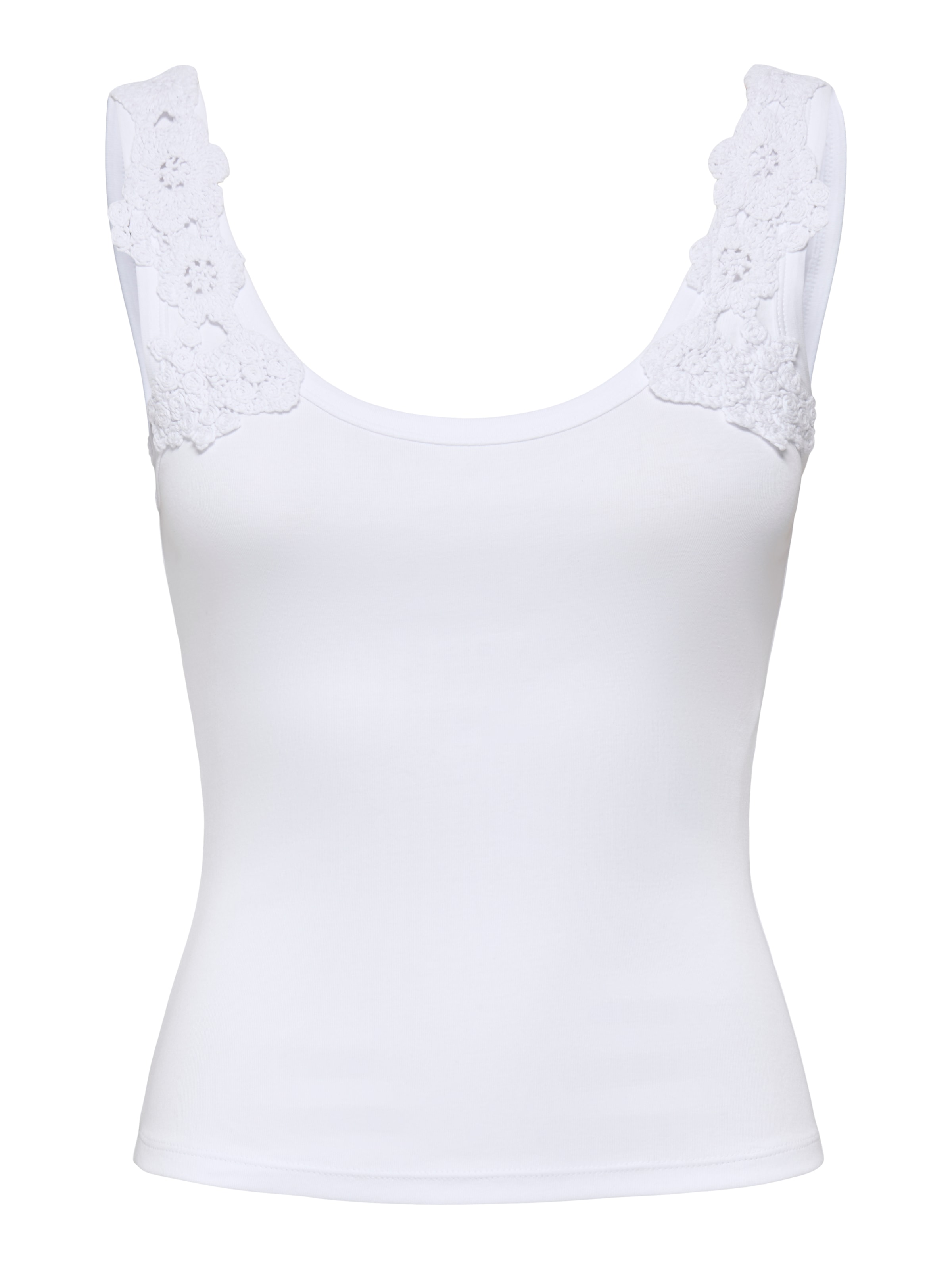 ONLY Tanktop »ONLZANNY S/L CROCHET TANK TOP CS JRS« Baumwollmischung