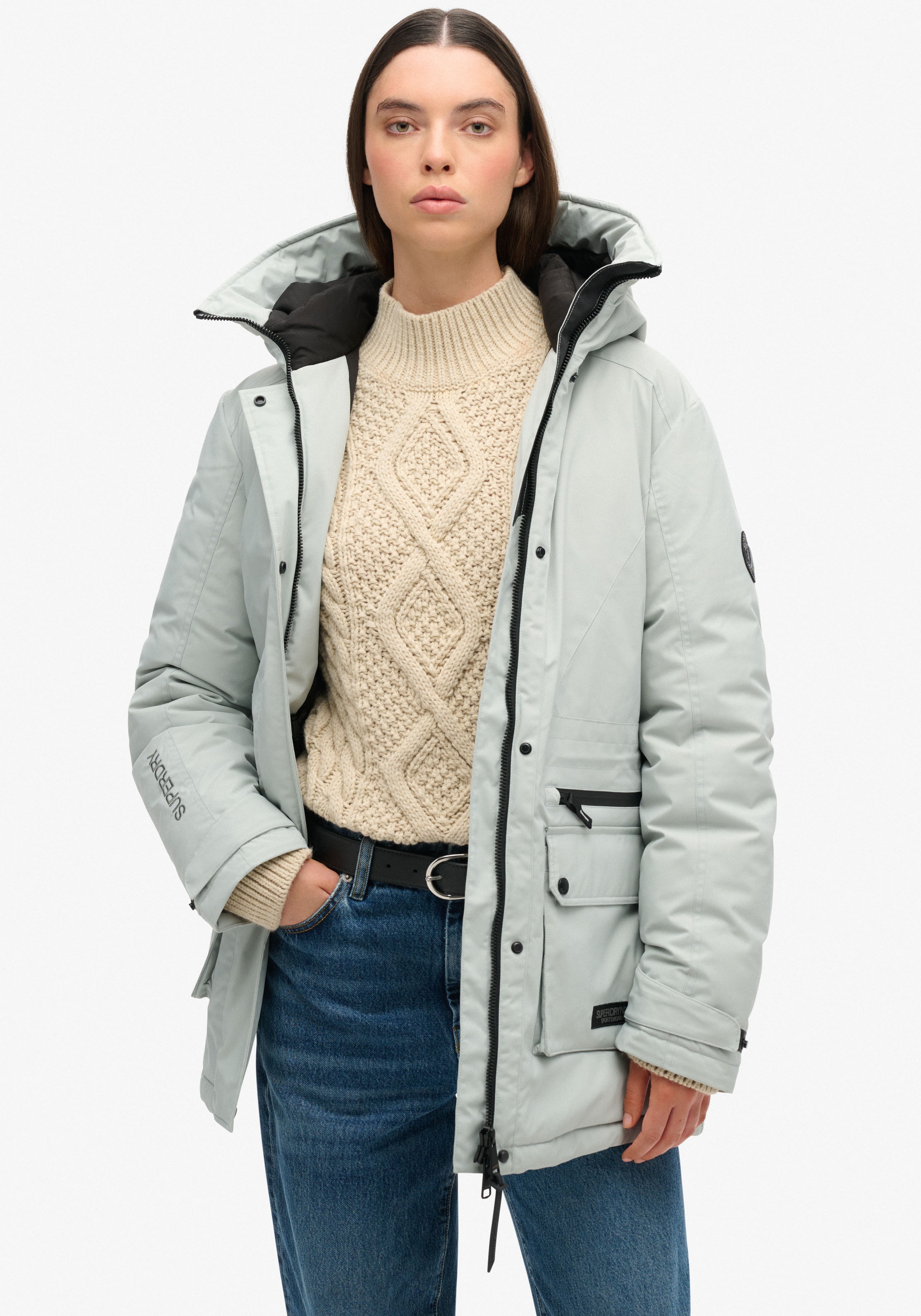 Steppjacke »CITY PADDED PARKA JACKET«, mit Kapuze