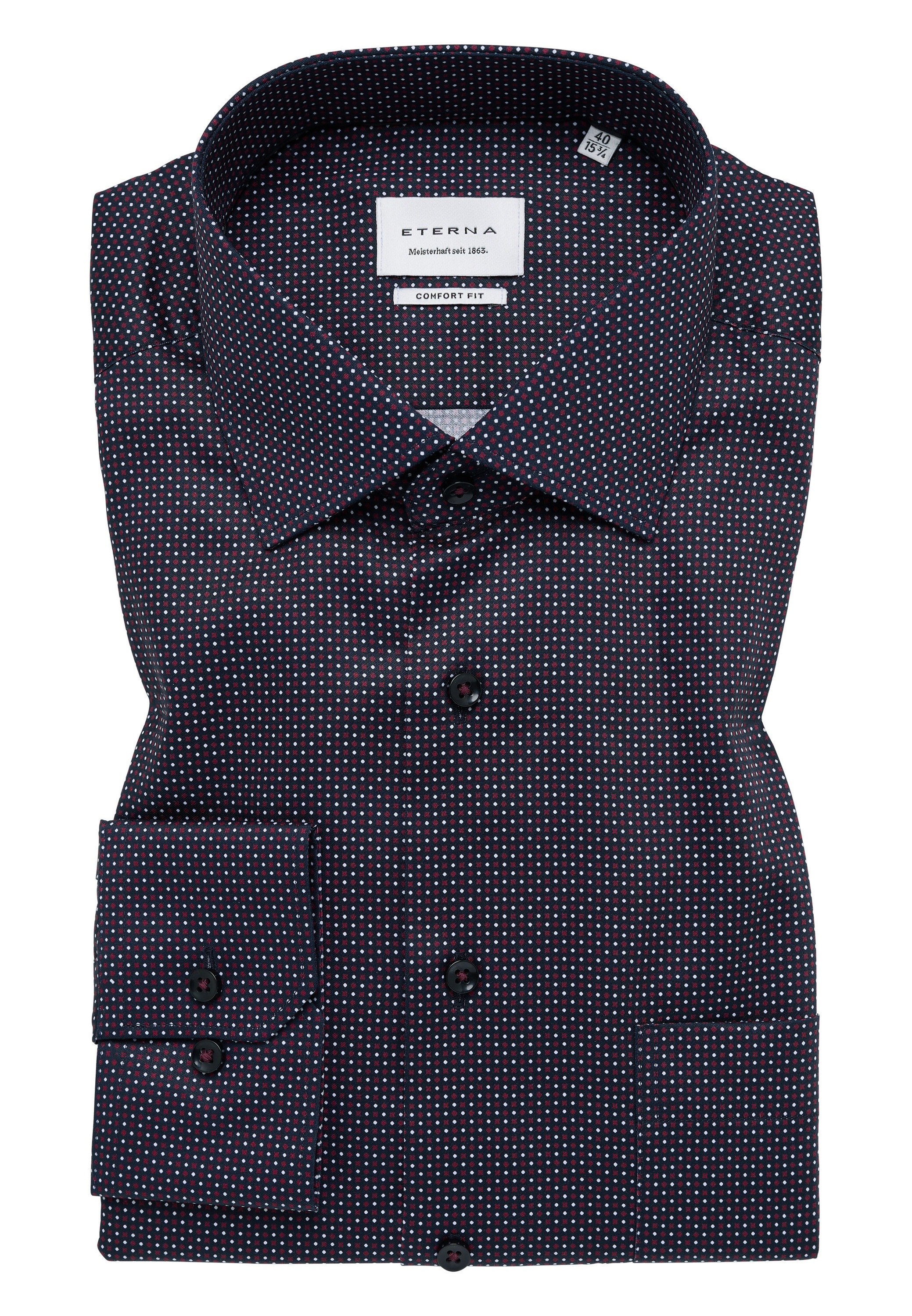 Eterna Langarmhemd »COMFORT FIT« NON IRON (bügelfrei)