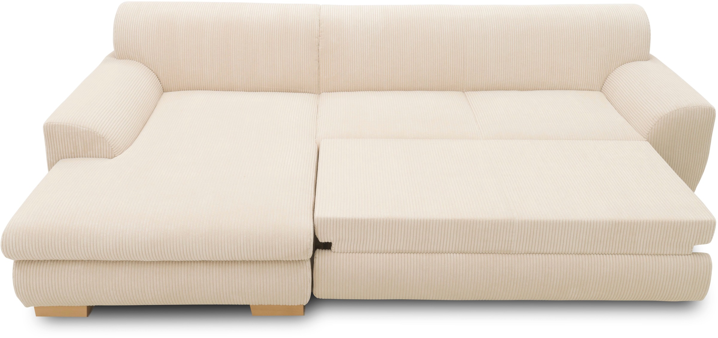 Home affaire Ecksofa »Nika zeitlos und elegant, L-Form«, wahlweise mit Bettfunktion, auch in Cord