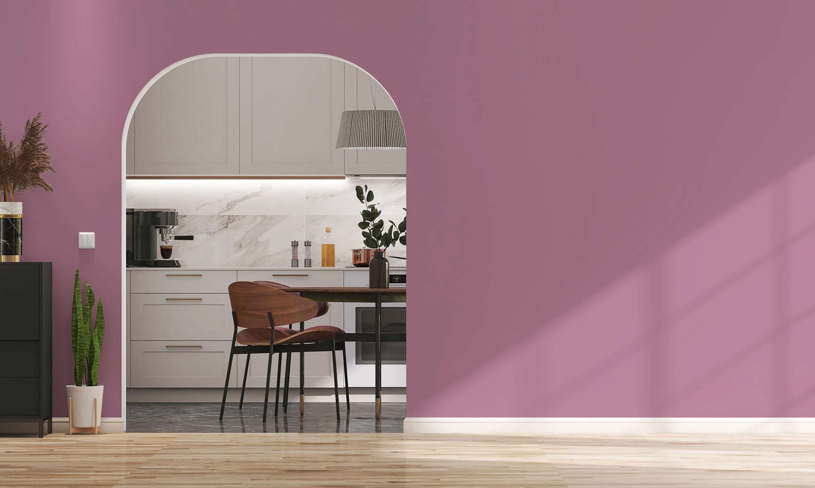 A.S. Création Wandfarbe »Premium Innenwandfarbe PURO Tuchmatt lovely rose« ideal für Wohnzimmer, Schlafzimmer, Flur und Küche, Farbwelt Rosa