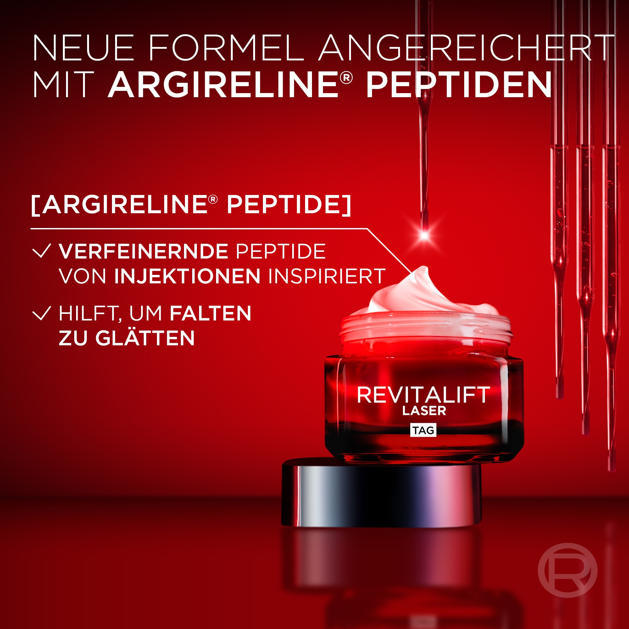 L'ORÉAL PARIS Tagescreme »REVITALIFT LASER TAGESCREME« mildert Falten, strafft und verfeinert die Haut