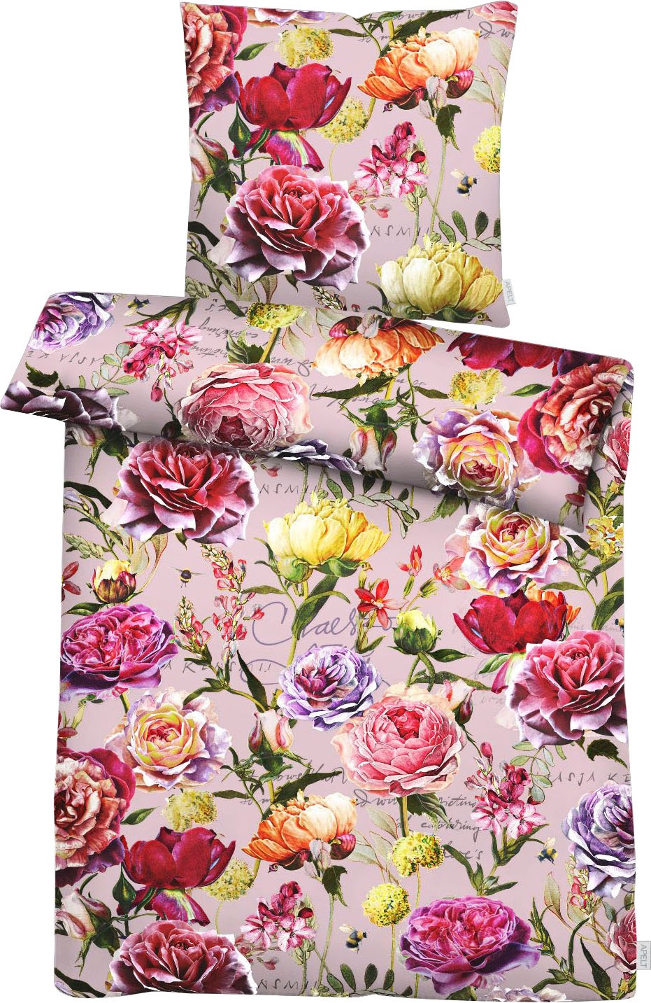 APELT Bettwäsche »Romy«, (2 tlg.), mit Rosen