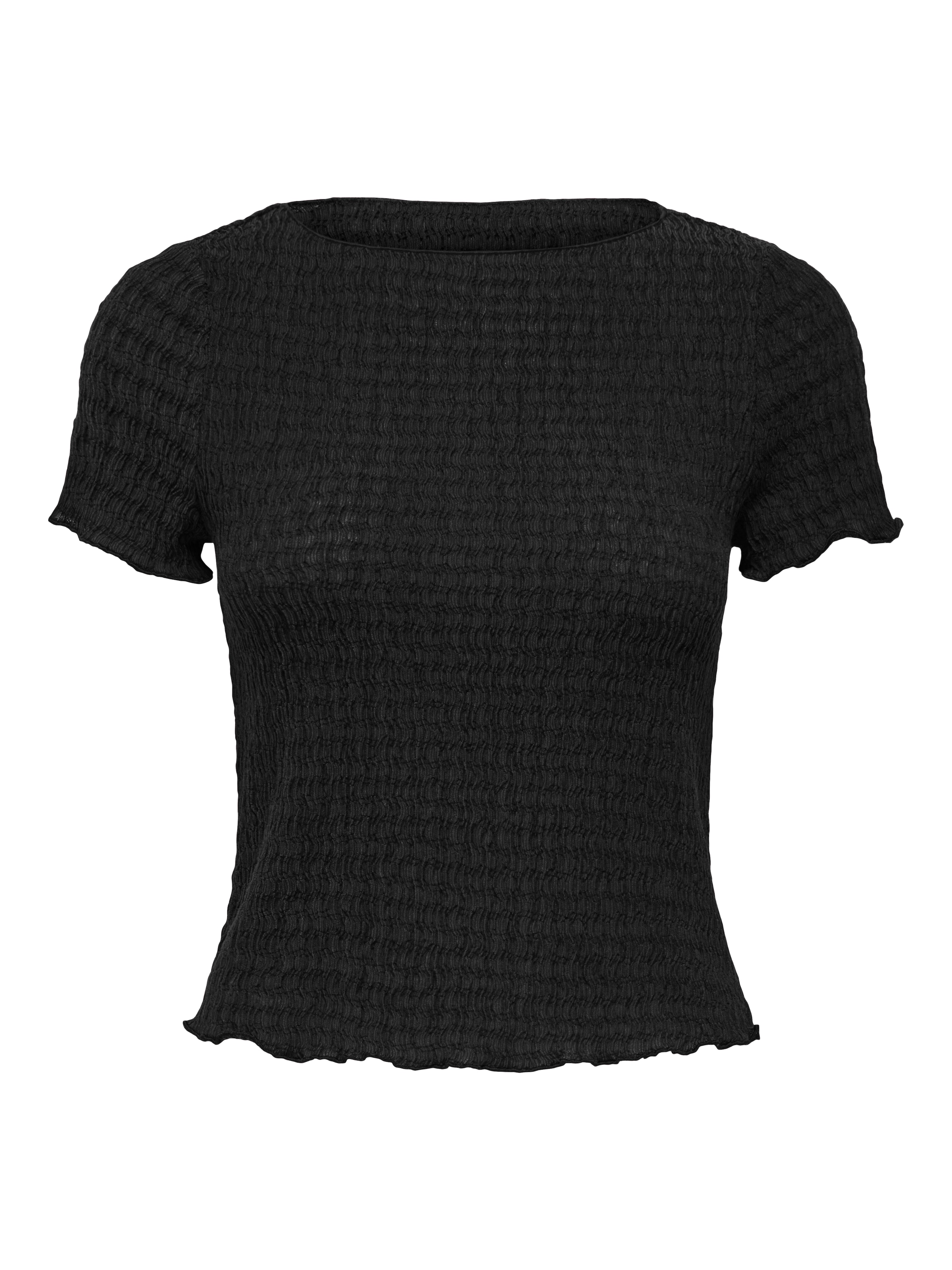 ONLY Kurzarmshirt »ONLILSE S/S TOP STRUCTURE JRS NOOS« Kunstfaser, regular fit