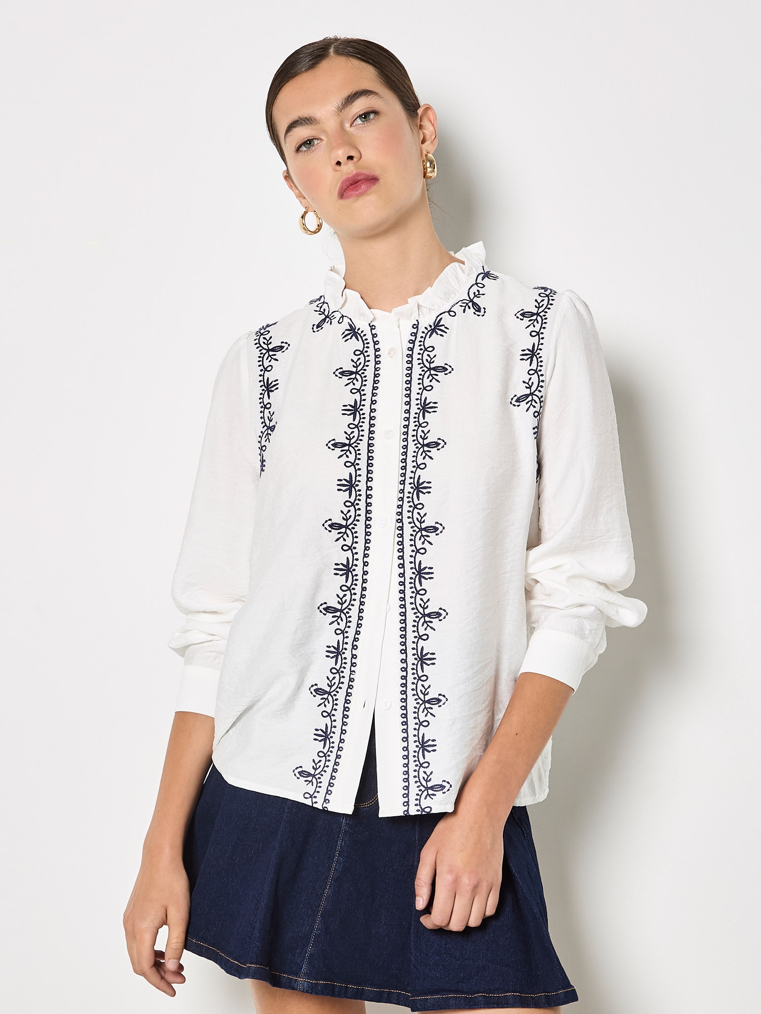 Apricot Klassische Bluse »Bluse« mit Stickerei