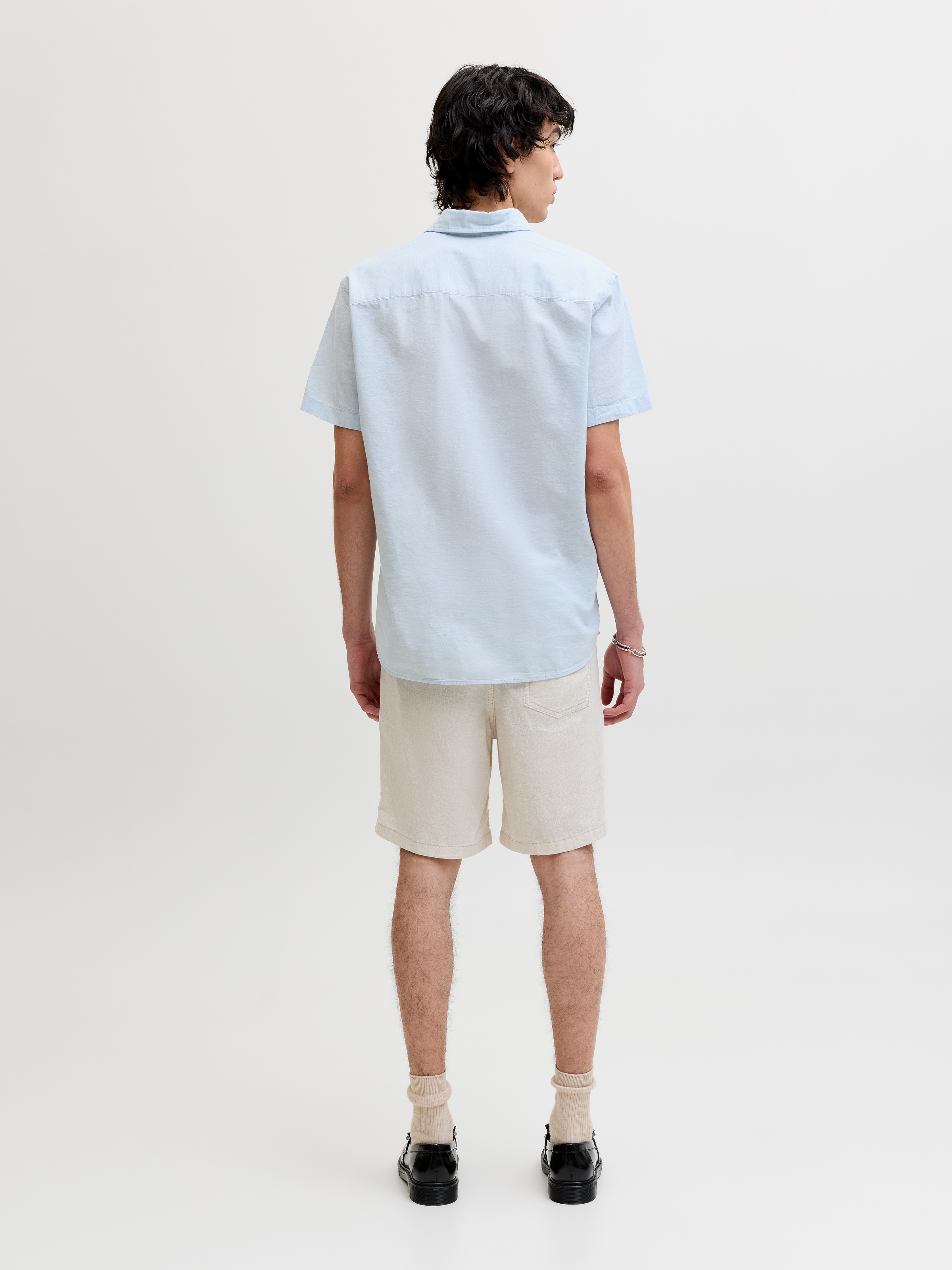 Jack & Jones Kurzarmhemd »JJEBREEZE LINEN BLEND SHIRT S/S SN« mit Leinen