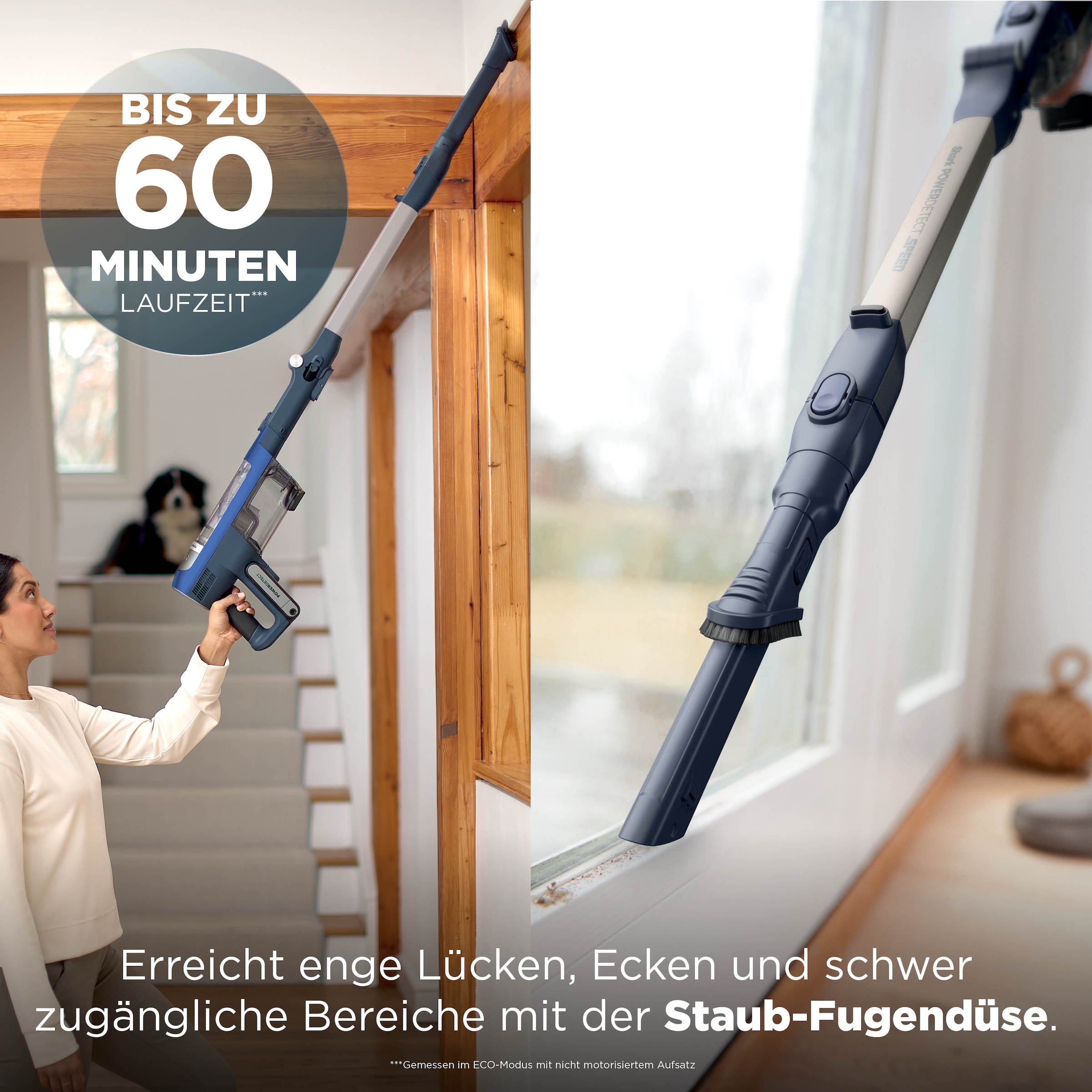 Shark Akku-Hand-und Stielstaubsauger »Shark PowerDetect Speed Pet Pro Clean and Empty IA3241EUT« Reveal-Technologie:, Flexology
