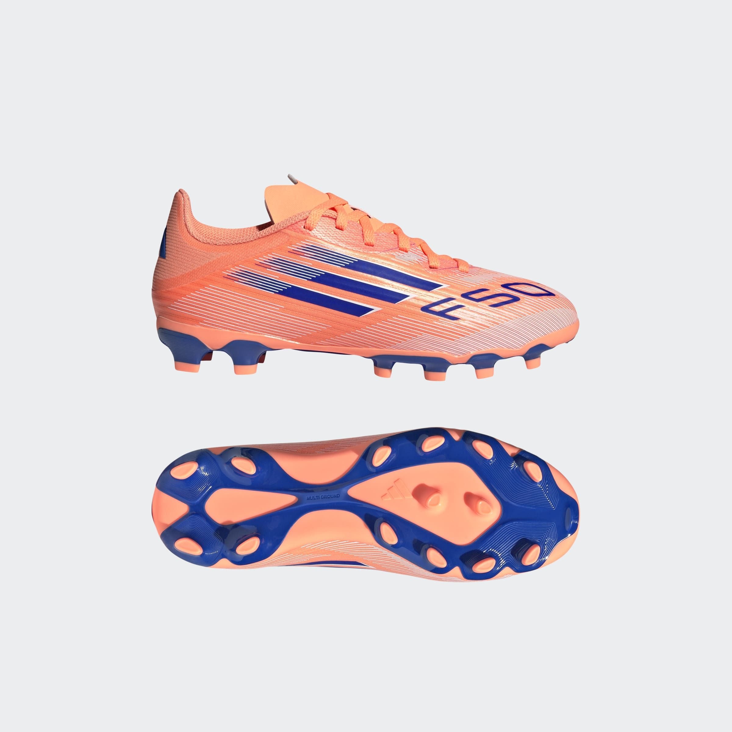adidas Performance Fußballschuh »F50 LEAGUE MULTI-GROUND KINDER-STIEFEL«, geeignet für Rasen- und Kunstrasenplätze