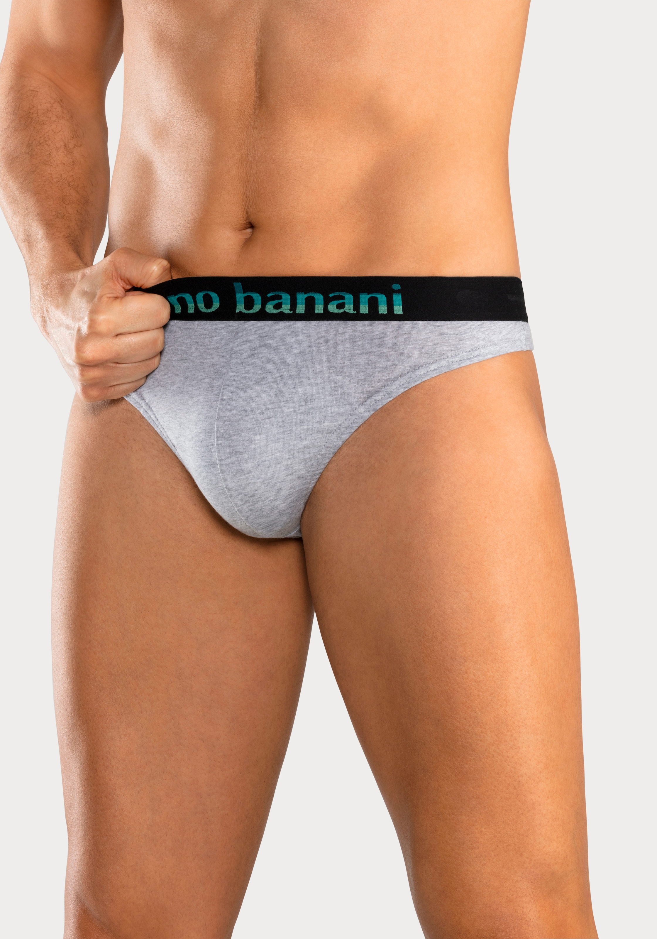 Bruno Banani String, (Packung, 5 St.), mit Streifen Logo Webbund