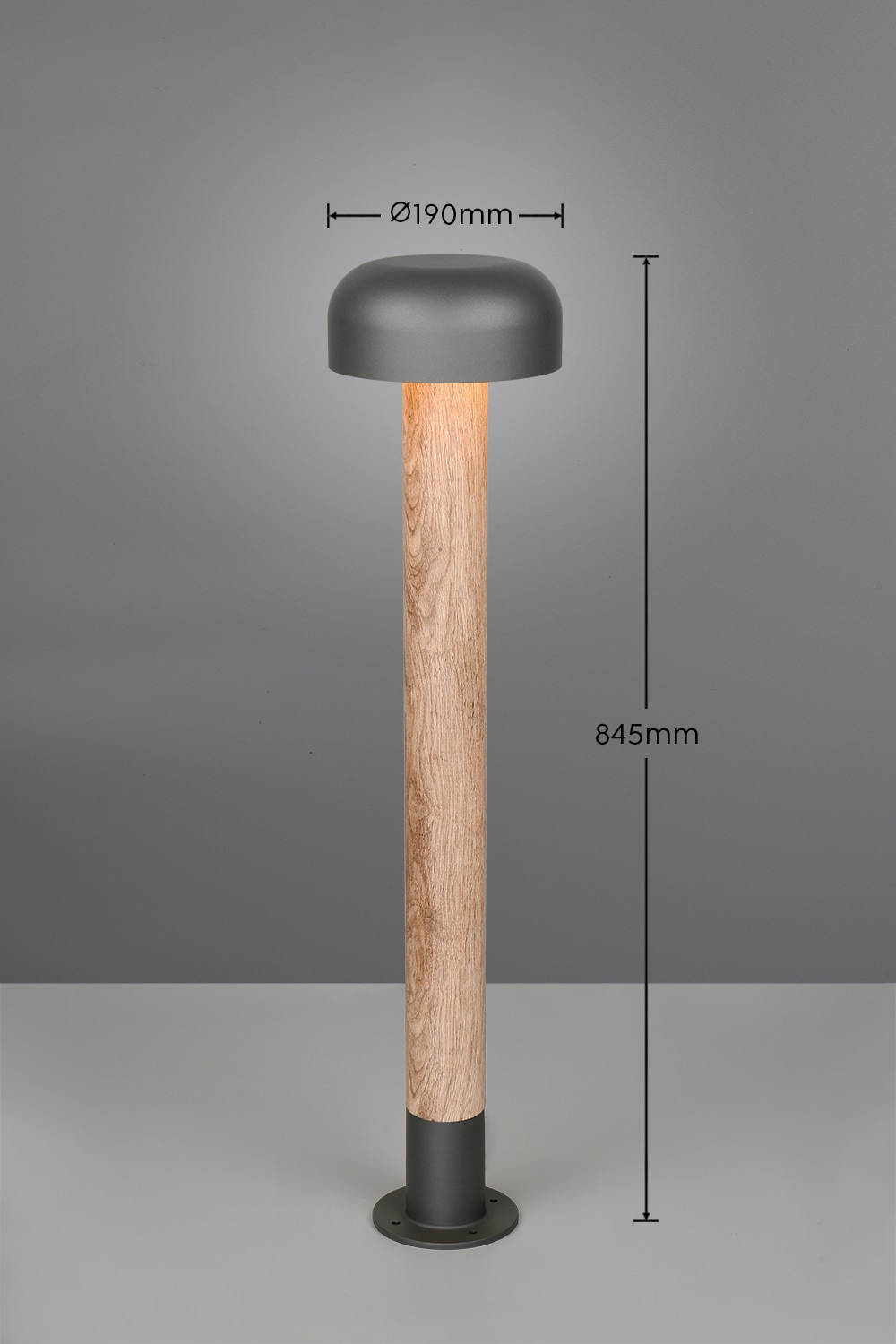 TRIO Leuchten Außen-Stehlampe »FRASER, Outdoor Stehleuchte Höhe 85cm, exkl 1x E27 max 10W, IP54« E27 1 Stk. warmweiß - kaltweiß Stehlampe Garten Terrasse, Ø 19cm Höhe 85cm, wechselbares Leuchtmittel