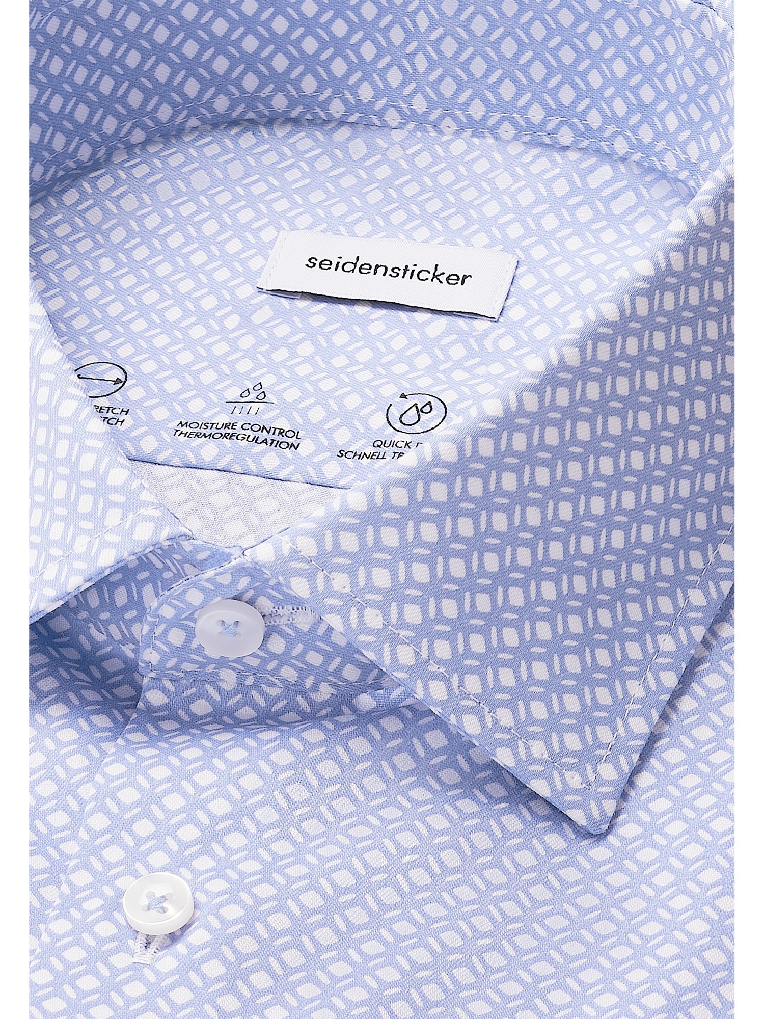seidensticker Businesshemd »Schwarze Rose«, Slim 1/1 Kentkragen Druck