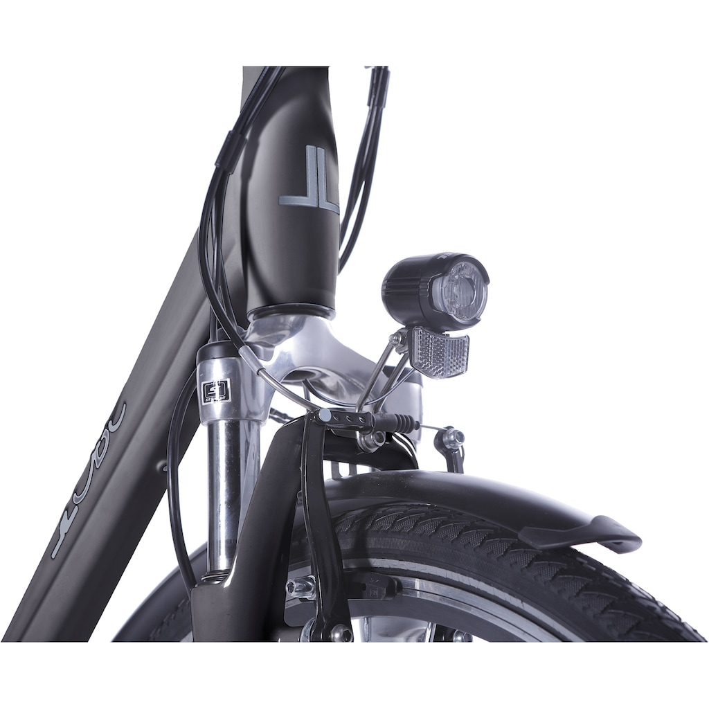 LLobe E-Bike »Metropolitan JOY schwarz 13 Ah«, 3 Gang, Frontmotor 250 W