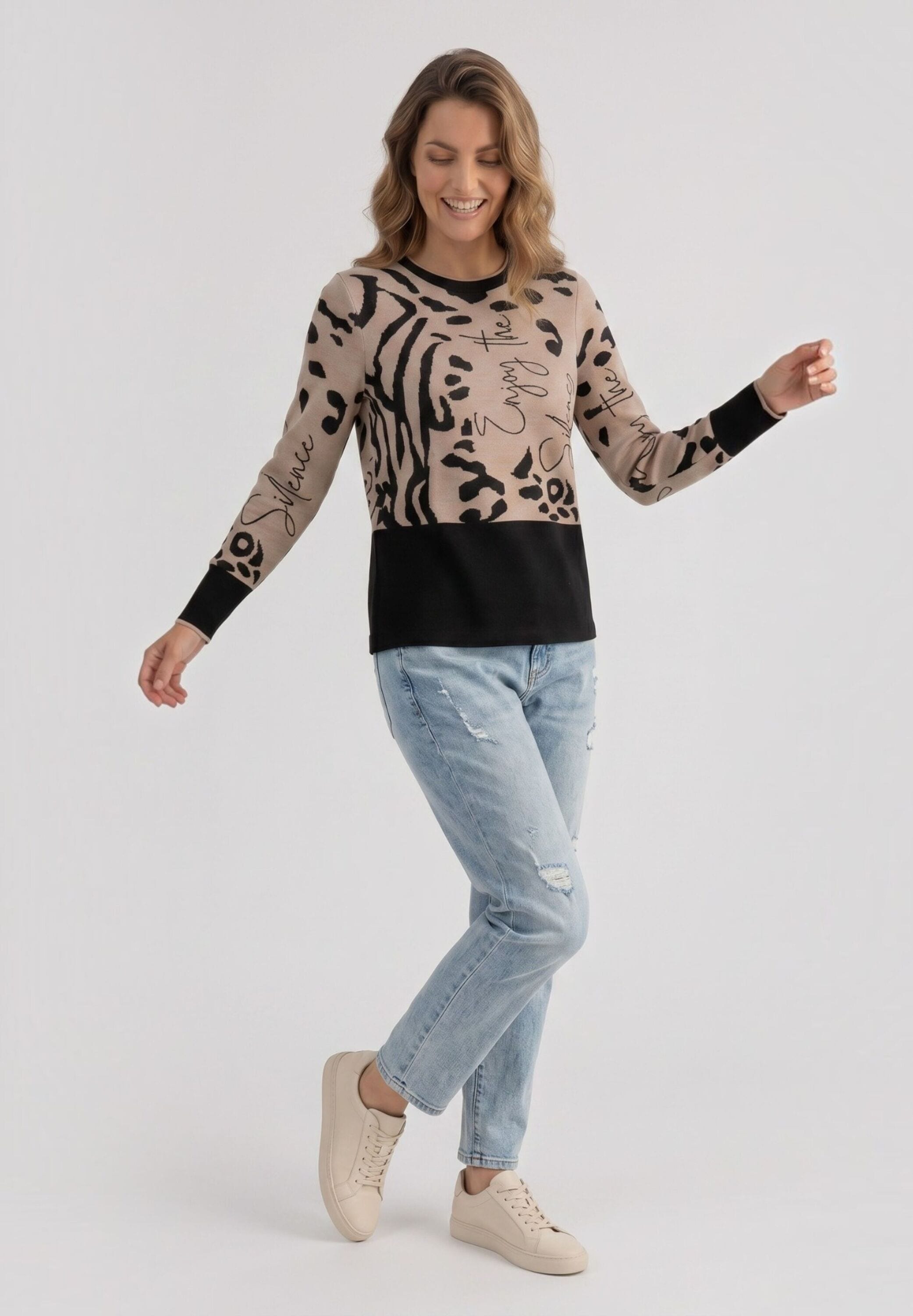 NAVIGAZIONE Rundhalspullover »NAVIGAZIONE Pullover« Weiches Materlial