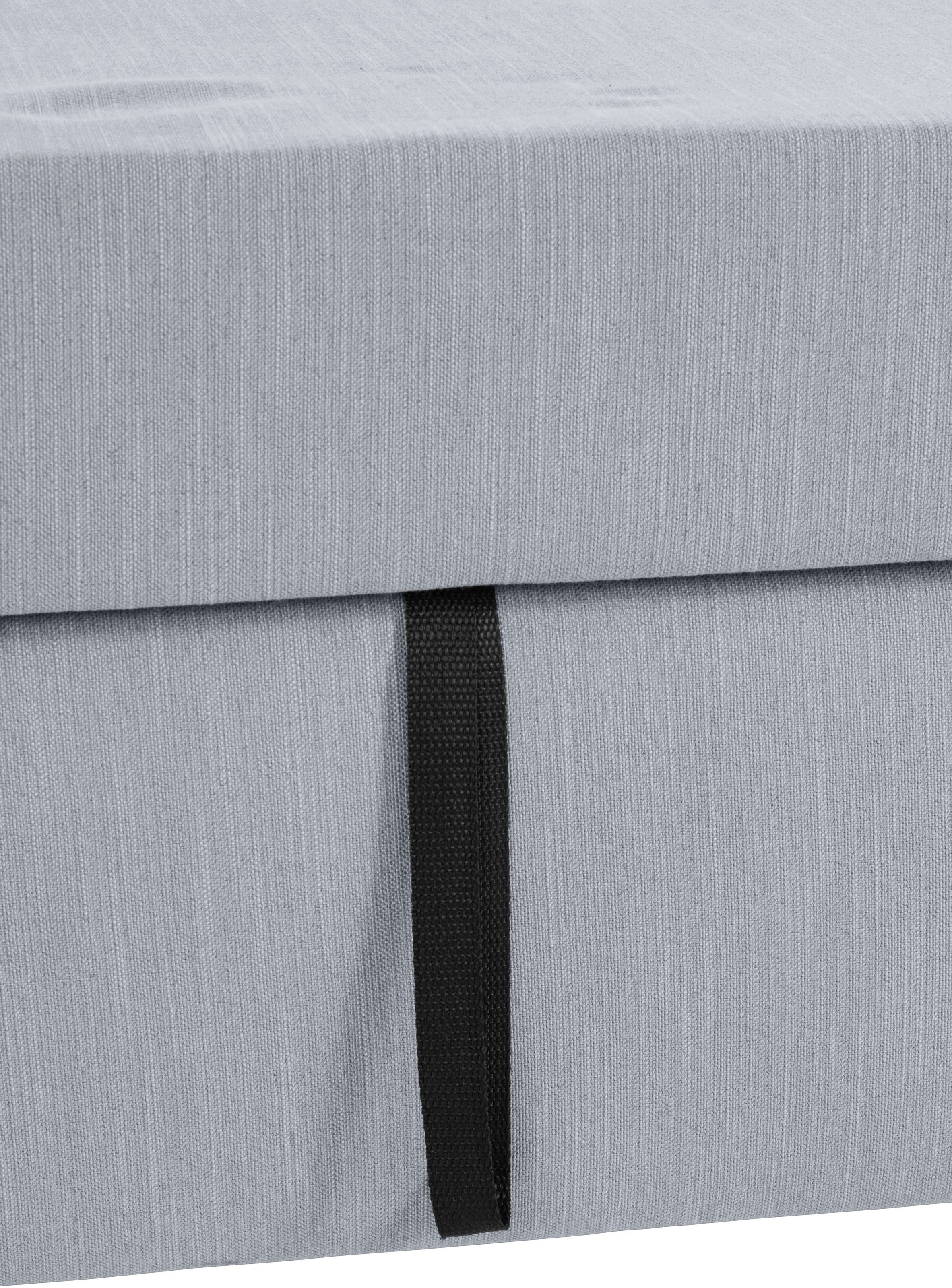 OTTO products Ecksofa »Grazzo, zeitlos und elegant, mit moderner Sitzheftung, L-Form«, hochwertige Stoffe aus recyceltem Material, Steppung im Sitzbereich