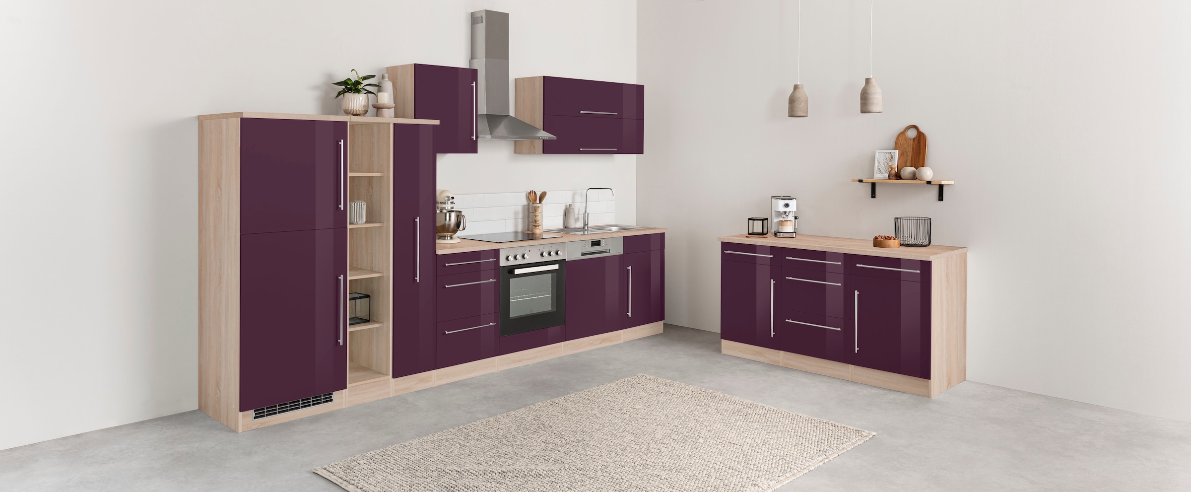 KOCHSTATION Unterschrank »KS-Samos«, Breite 150 cm