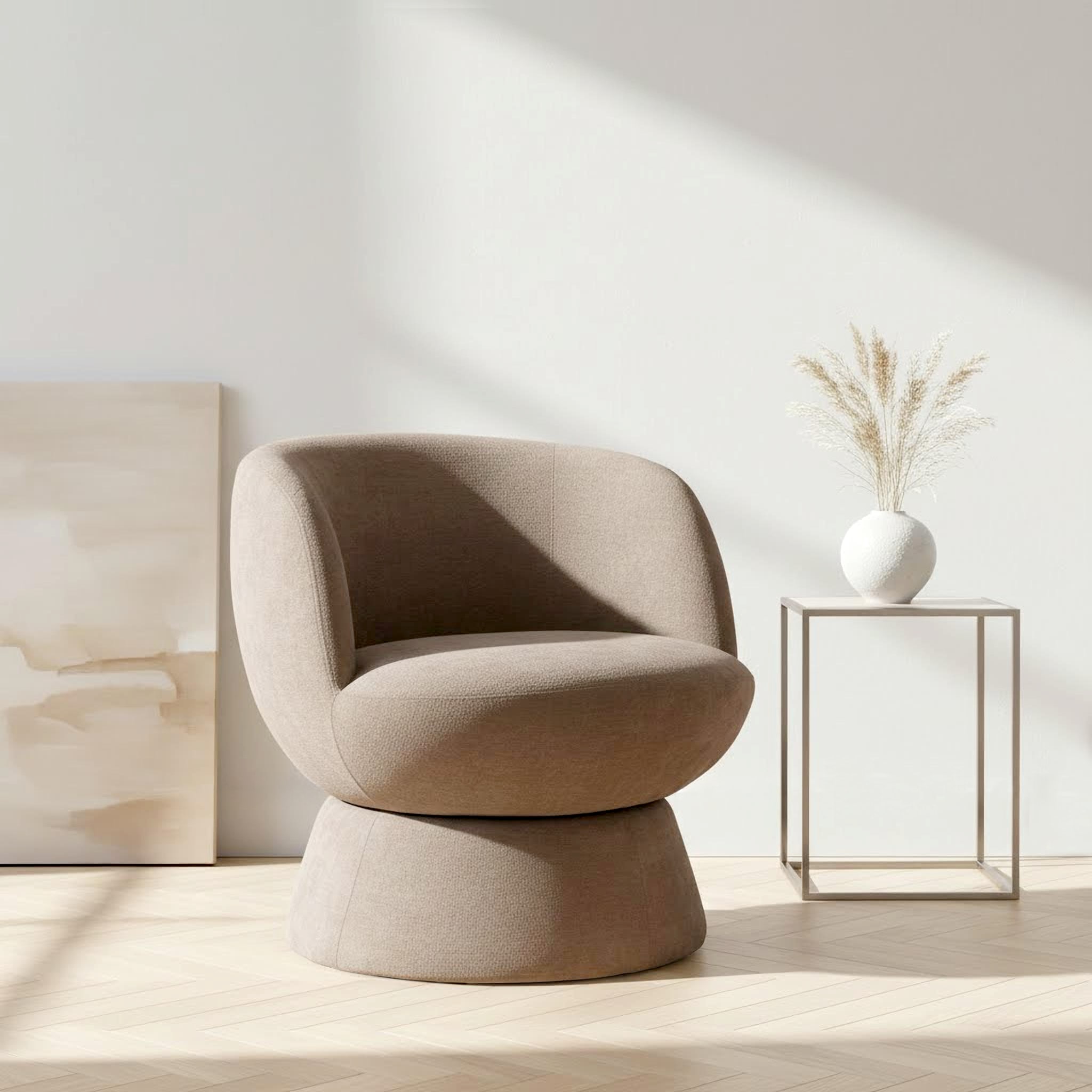 OTTO home Drehsessel »ZAZZA Lese-Sessel, TV-Sessel, Loungesessel« 360° drehbar, feiner Struktur-Bezug