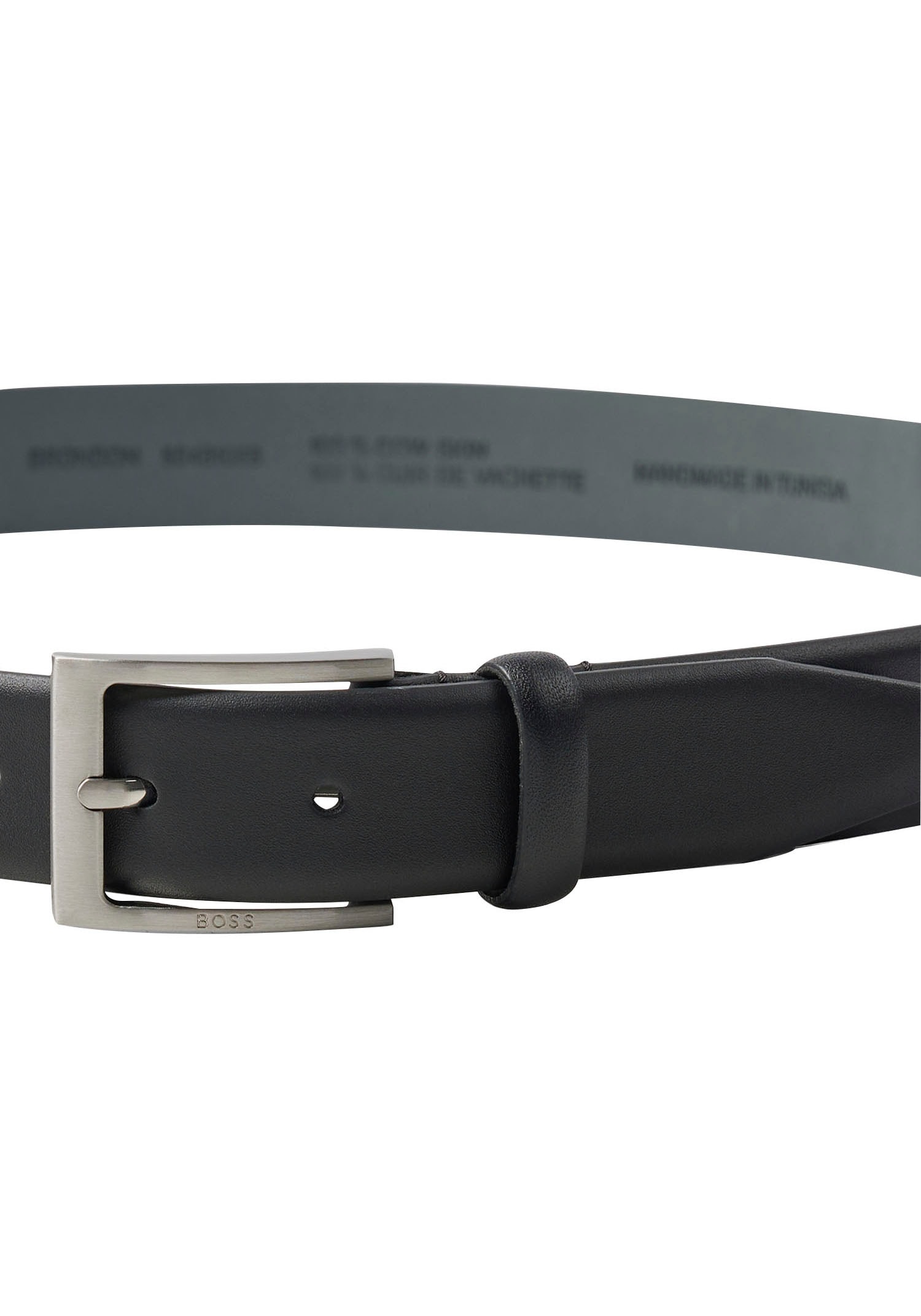 BOSS Ledergürtel aus Nappaleder mit Logo-Schliesse