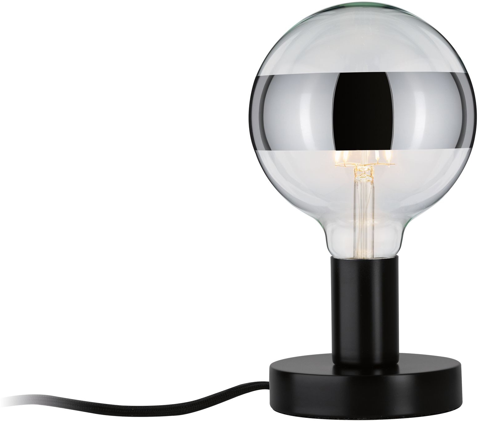 Paulmann Tischleuchte »Haldor«, 1 flammig, Leuchtmittel E27 | ohne Leuchtmittel, E27, max. 1x60W E27, Schwarz, 230V, Metall