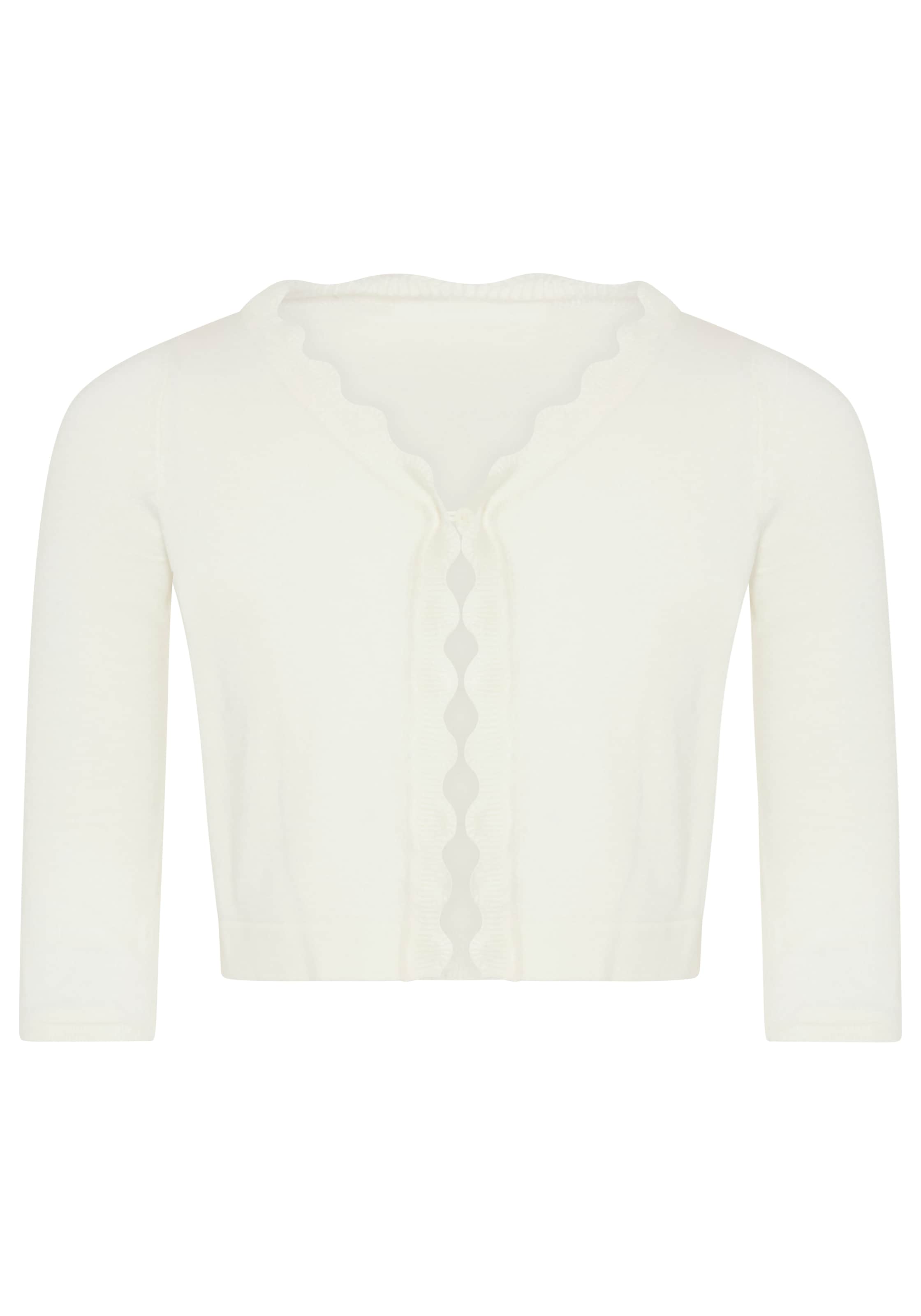 KIDSWORLD Strickjacke »Strickjacke mit schöner Wellenkante« 1-Knopf-Form, Langarm, aus Feinstrick