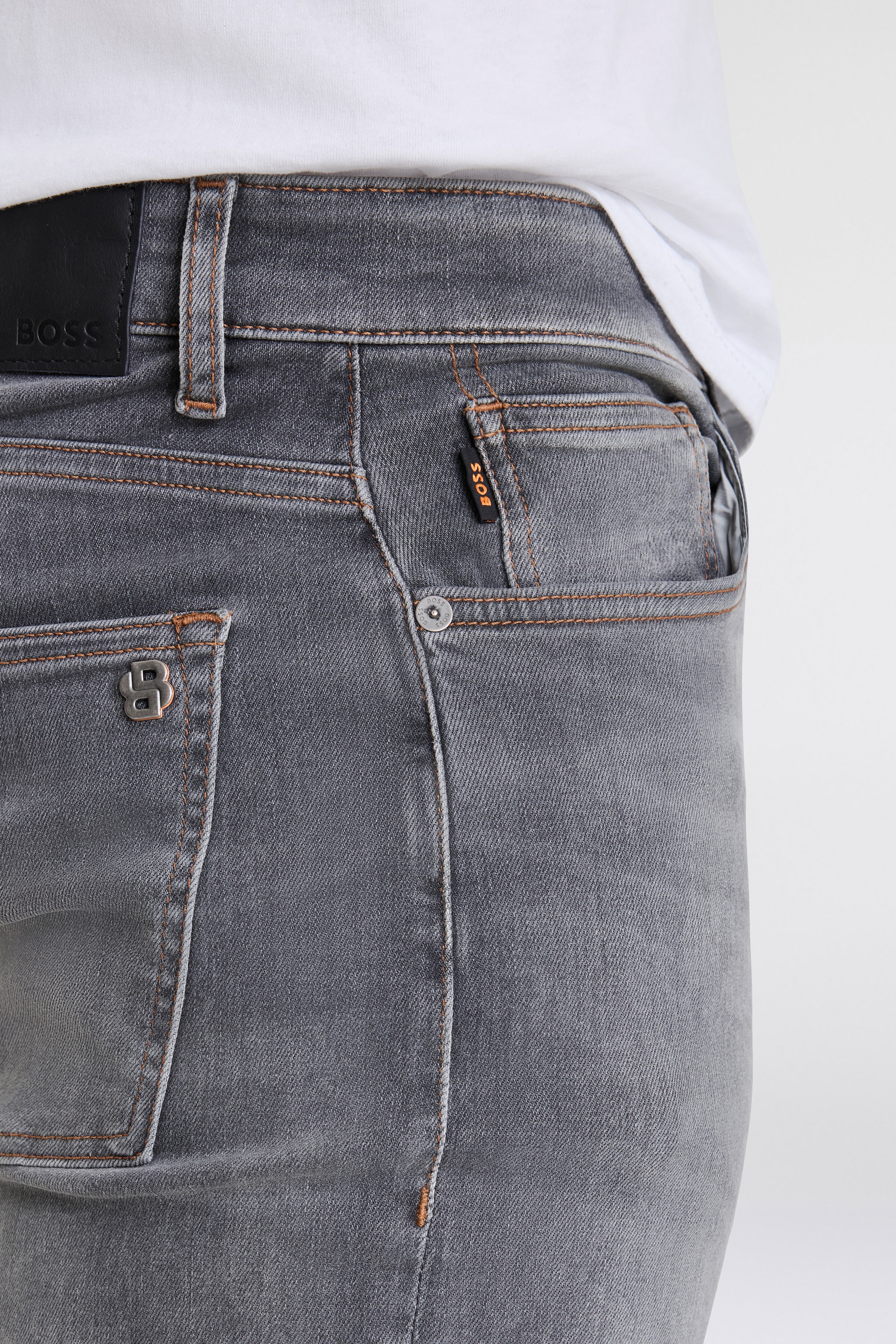 BOSS ORANGE Slim-fit-Jeans »Delaware«, mit BOSS Leder-Badge