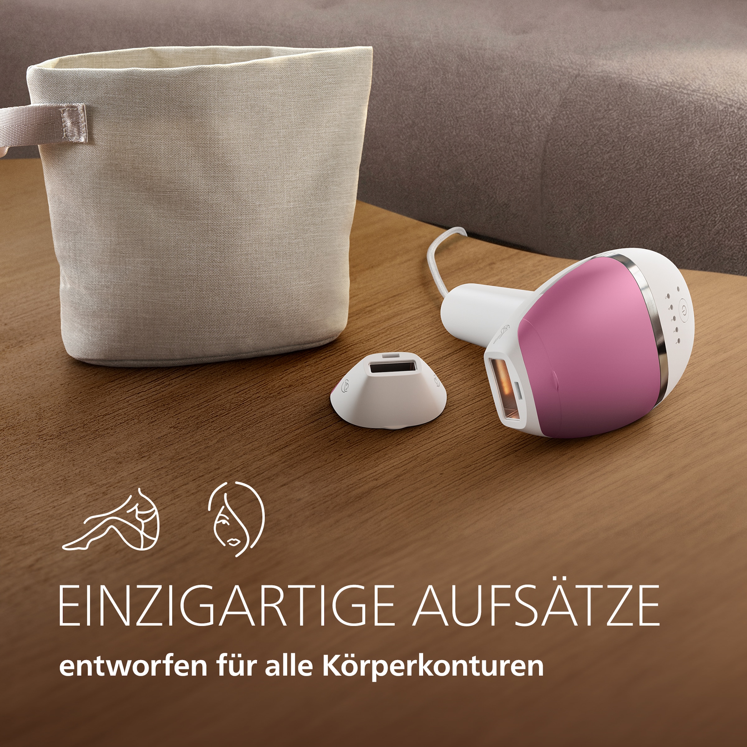 Philips IPL-Haarentferner »Philips Lumea Series 8000 BRI934/00, NEUHEIT« 2 Aufsätze (Gesicht, Körper)