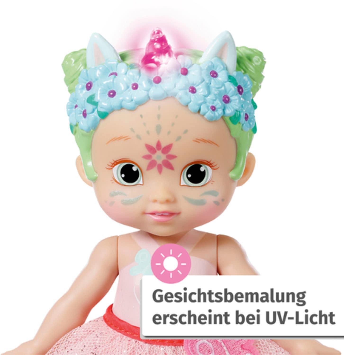 Baby Born Stehpuppe »Storybook Prinzessin Una, 18 cm«, mit Einhorn und Lichteffekten