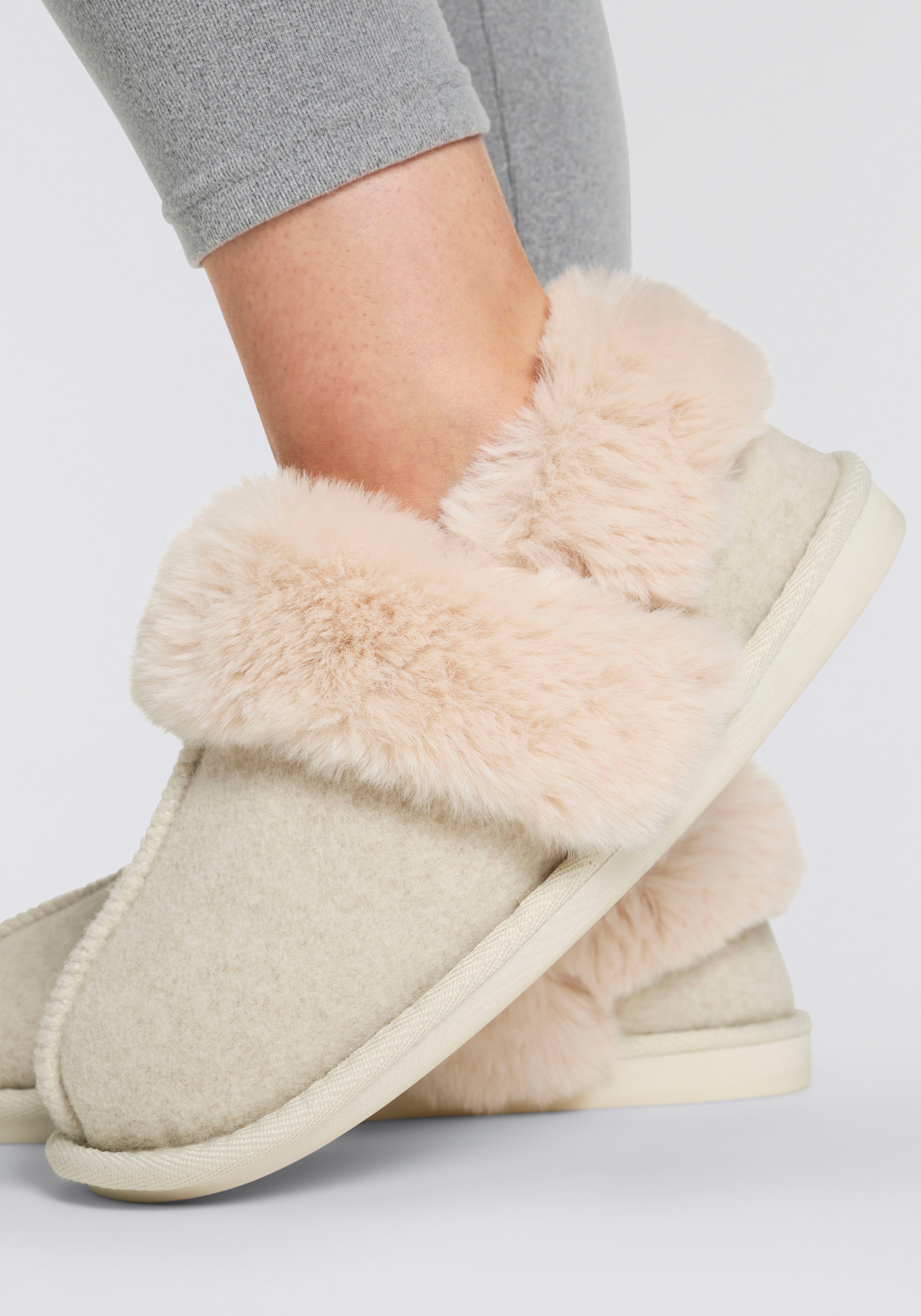 Apollo Hausschuh  2 Stk. tlg.  mit strapazierfähiger Gummisohle