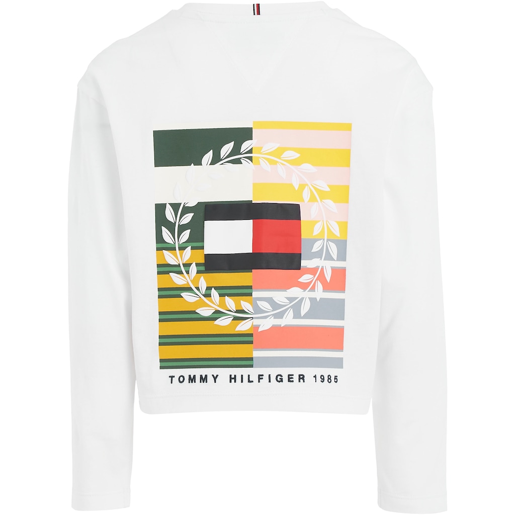Tommy Hilfiger Langarmshirt »MULTI ARTWORK TEE L/S«, mit großem Print auf dem Rücken & kleinem auf der Brust