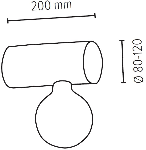 SPOT Light Wandleuchte Holzbalken cm,Holz grau Ø Kiefernholz aus massivem SIMPLE«, bei kaufen 1 flammig-flammig, online »TRABO 8-12 gebeizt OTTO