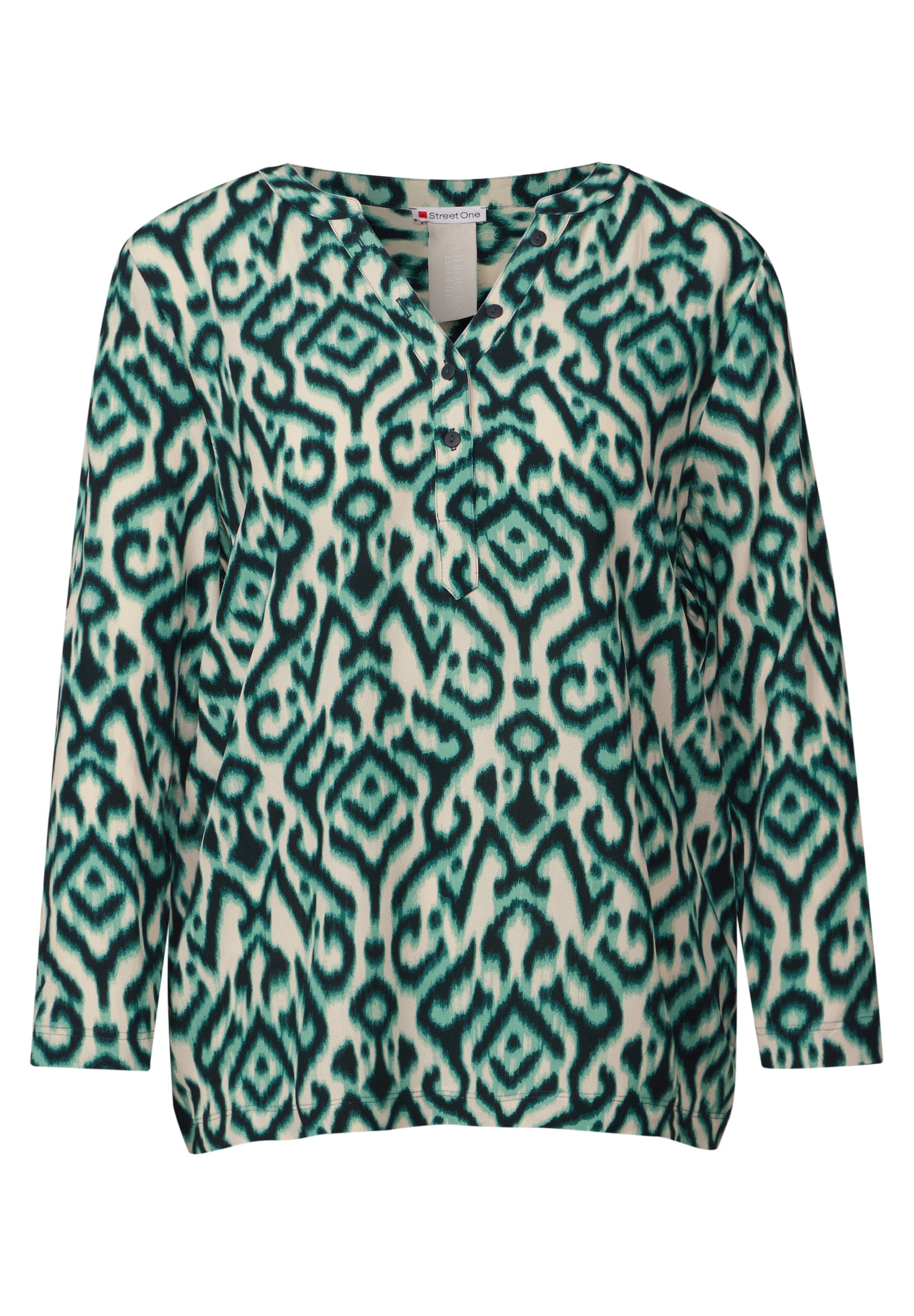 STREET ONE 3/4-Arm-Shirt, mit grafischem Muster