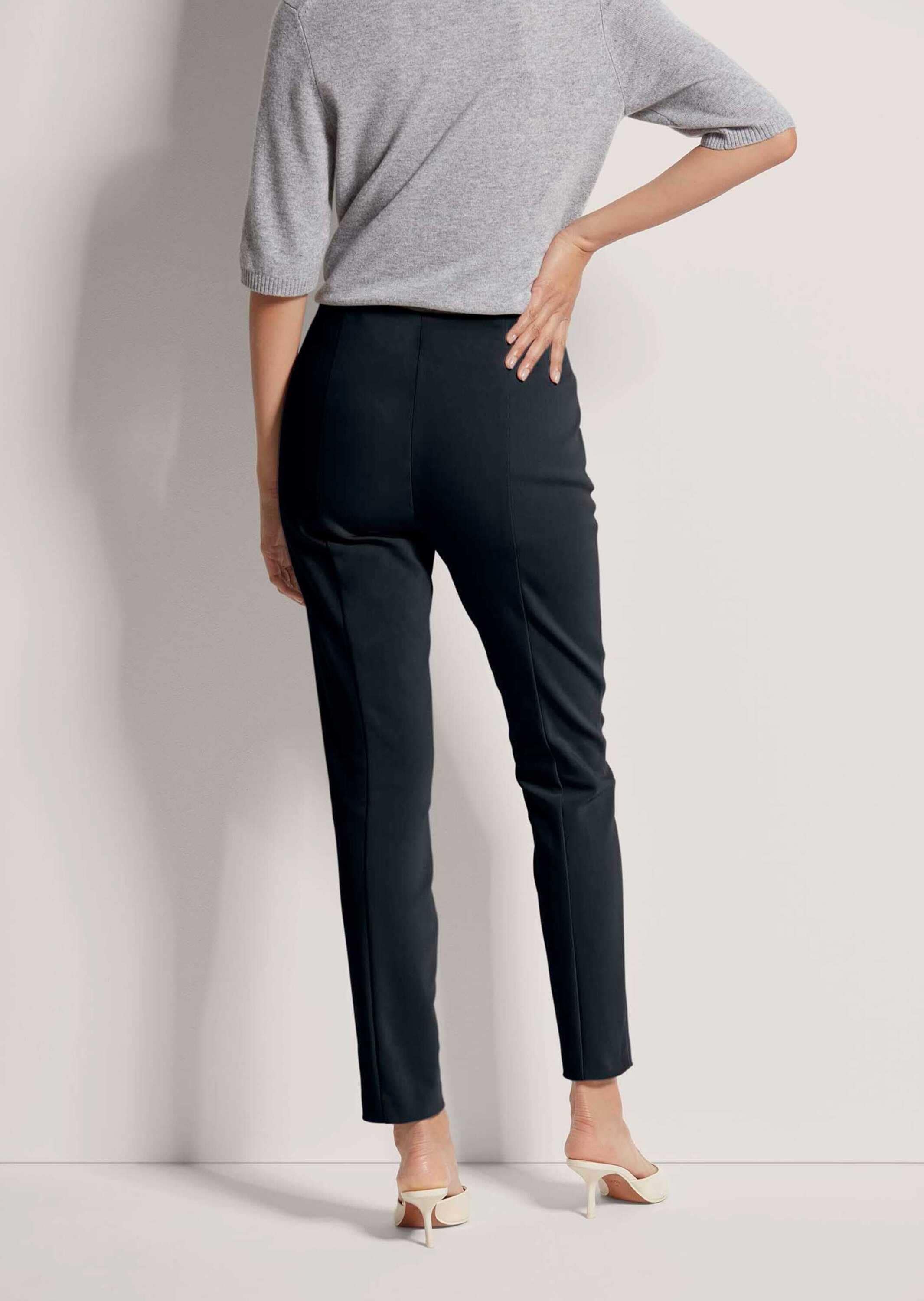 MADELEINE Stoffhose »Hose Schlanke Stretch-Hose mit Biesen«