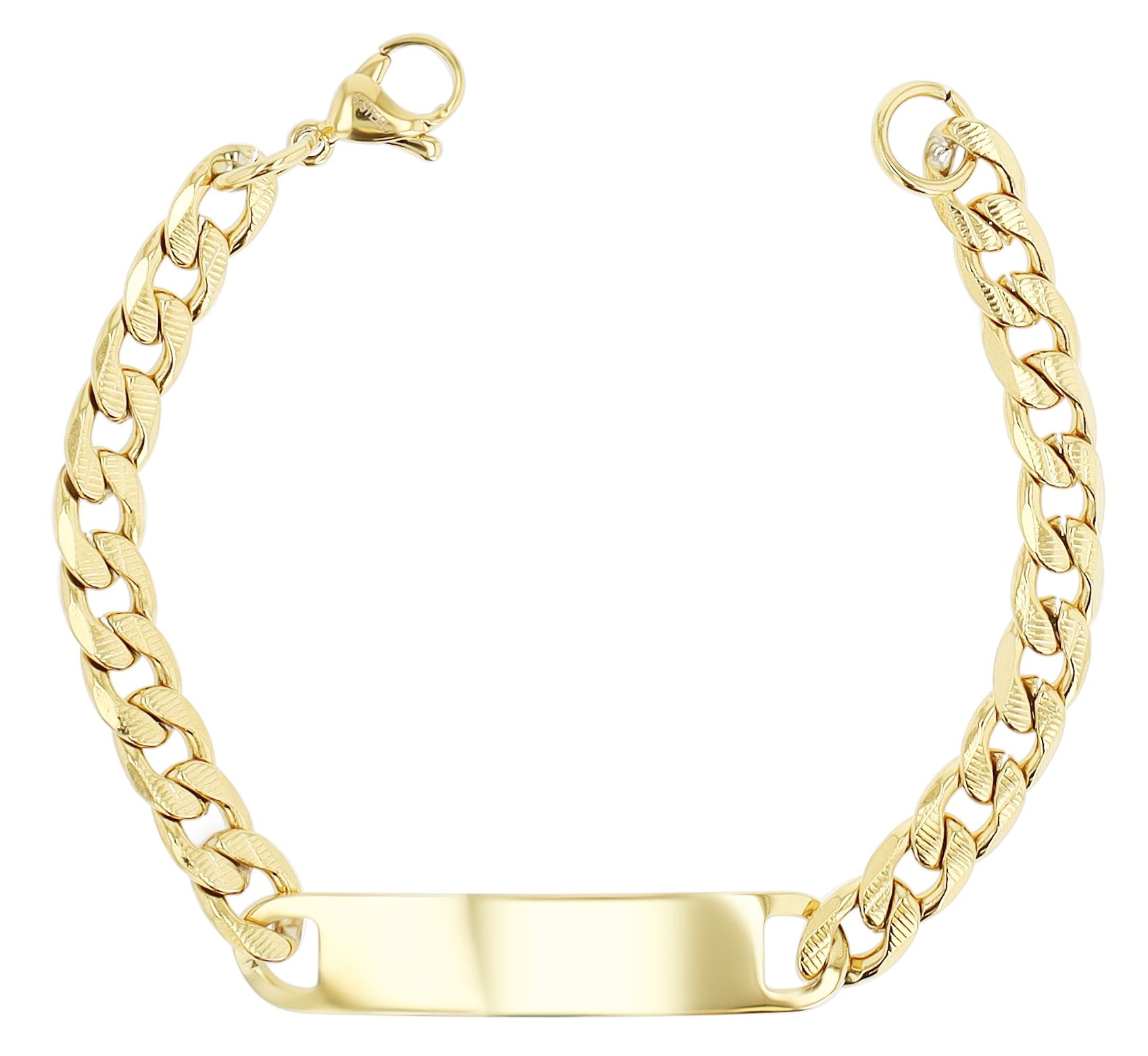 Adelia´s Panzerarmband »Damen Armband ¿ Panzerarmband aus Edelstahl 18 cm«