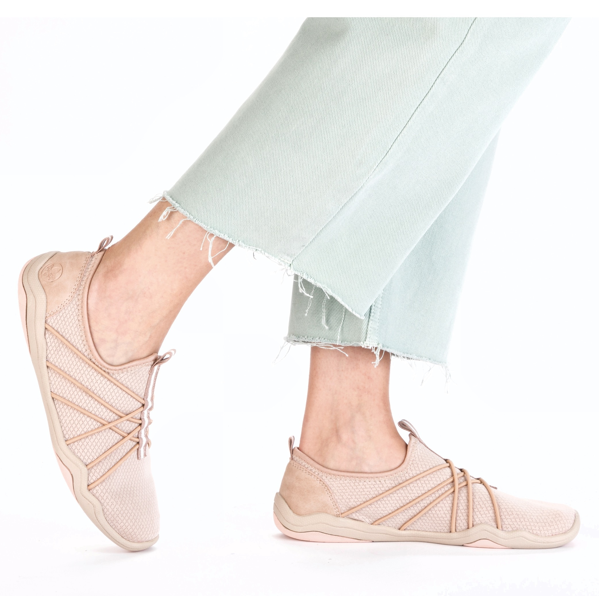 Rieker Slip-On Sneaker, Barfußschuh, Schlupfschuh, Slipper in veganer Verarbeitung