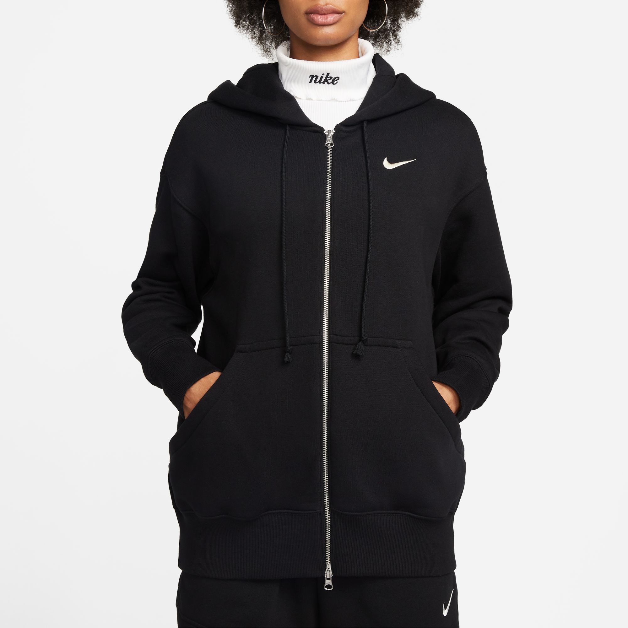 Nike Sportswear Kapuzensweatshirt »W NSW PHNX FLC FZ OS HOODIE«, Oversize Kapuzensweatjacke
