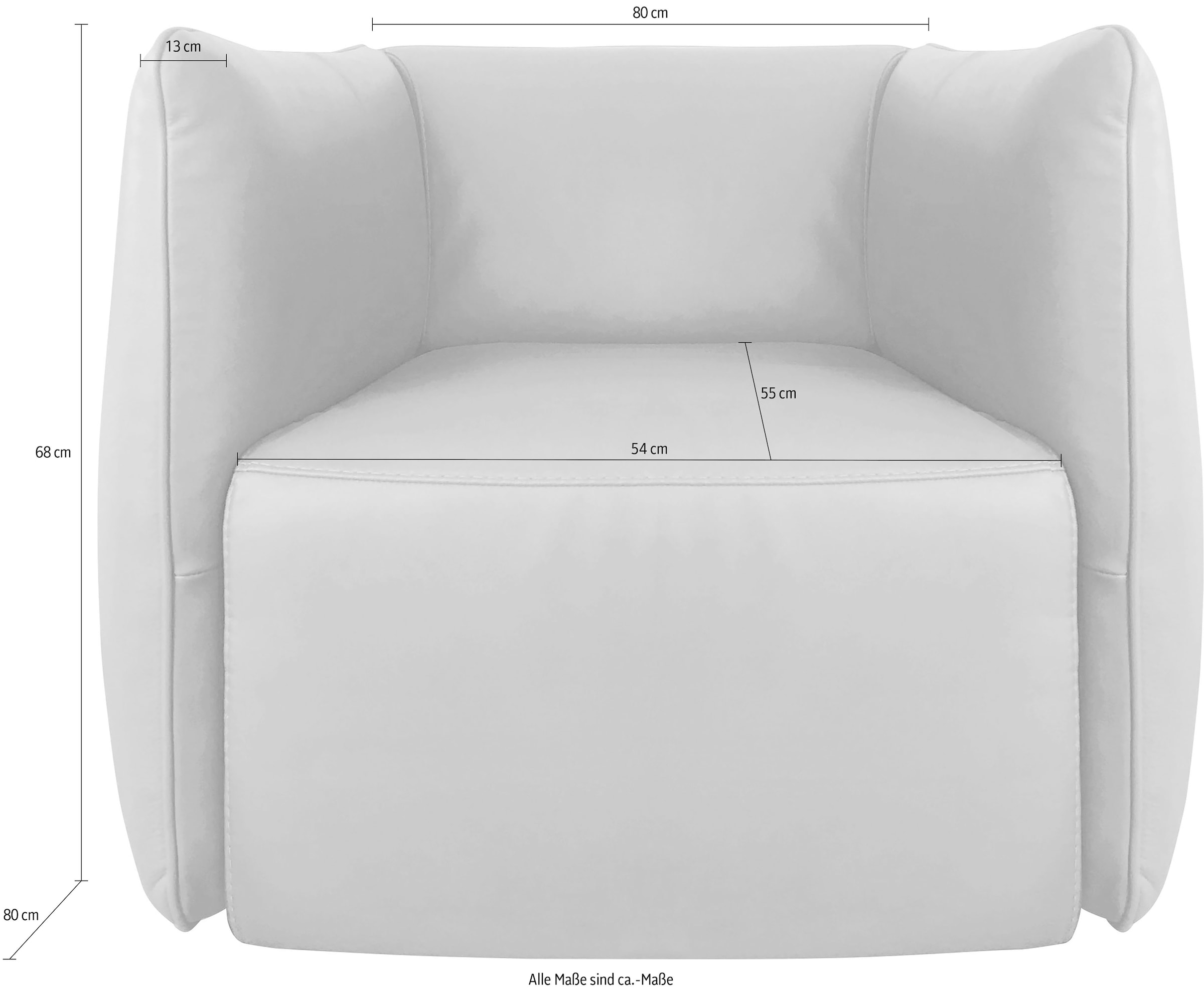 Egoitaliano Sessel »Ludo Loungesessel, Designsessel, Clubsessel, elegant und zeitlos« mit tollem Sitzkomfort, Solitärsessel