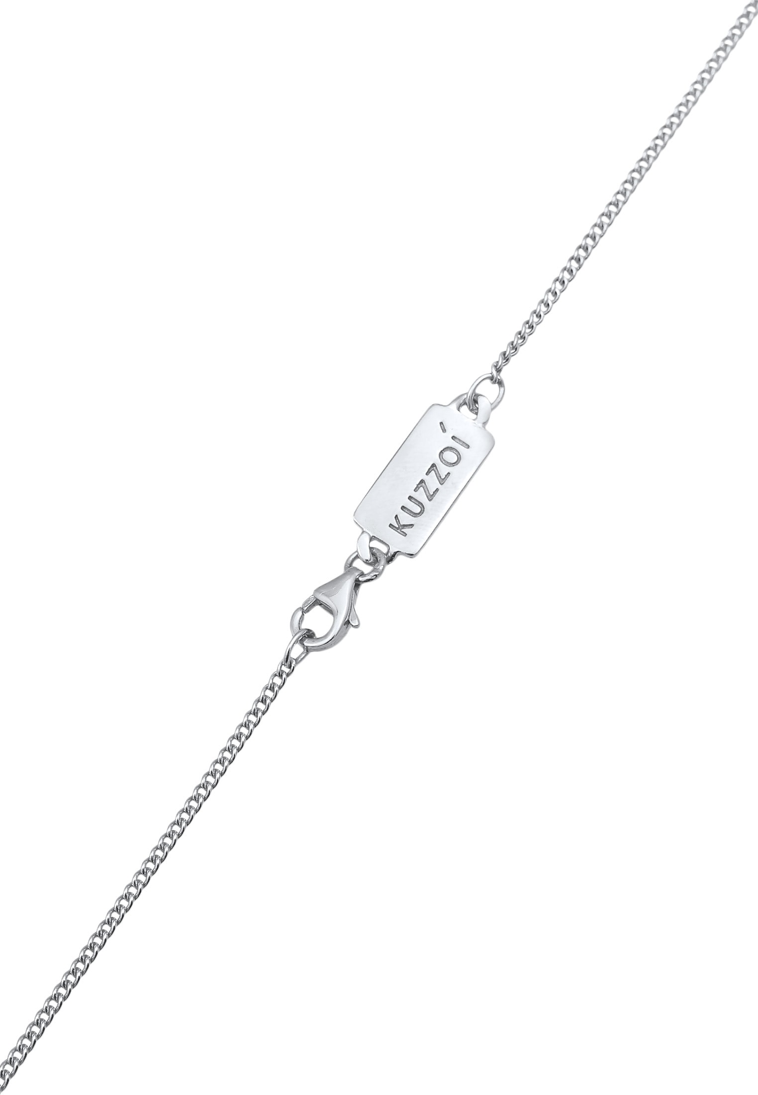 Kuzzoi Lange Kette »Halskette Herren Coin Antik Kreuz Trend Modern 925 Silber«
