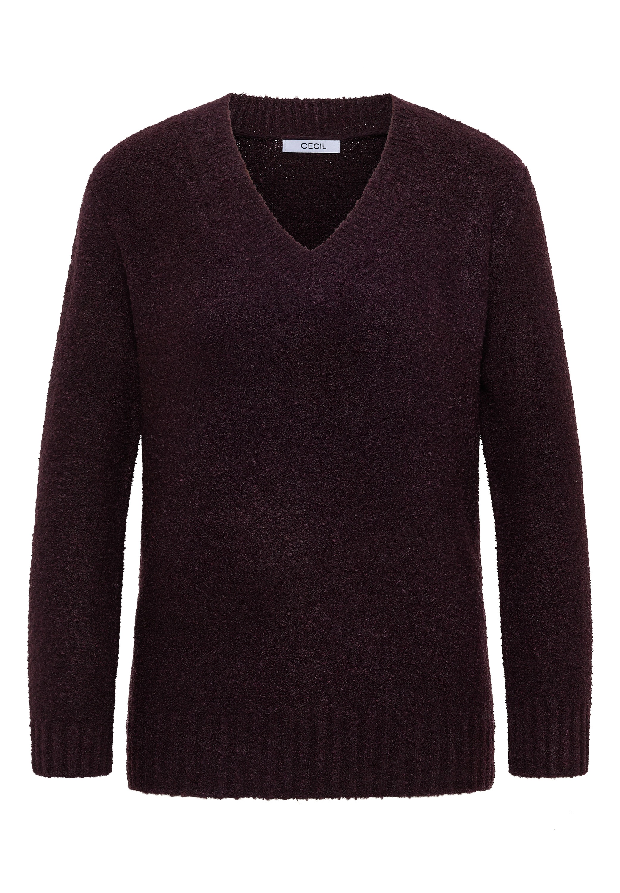 Cecil Strickpullover Bouclé V-Neck