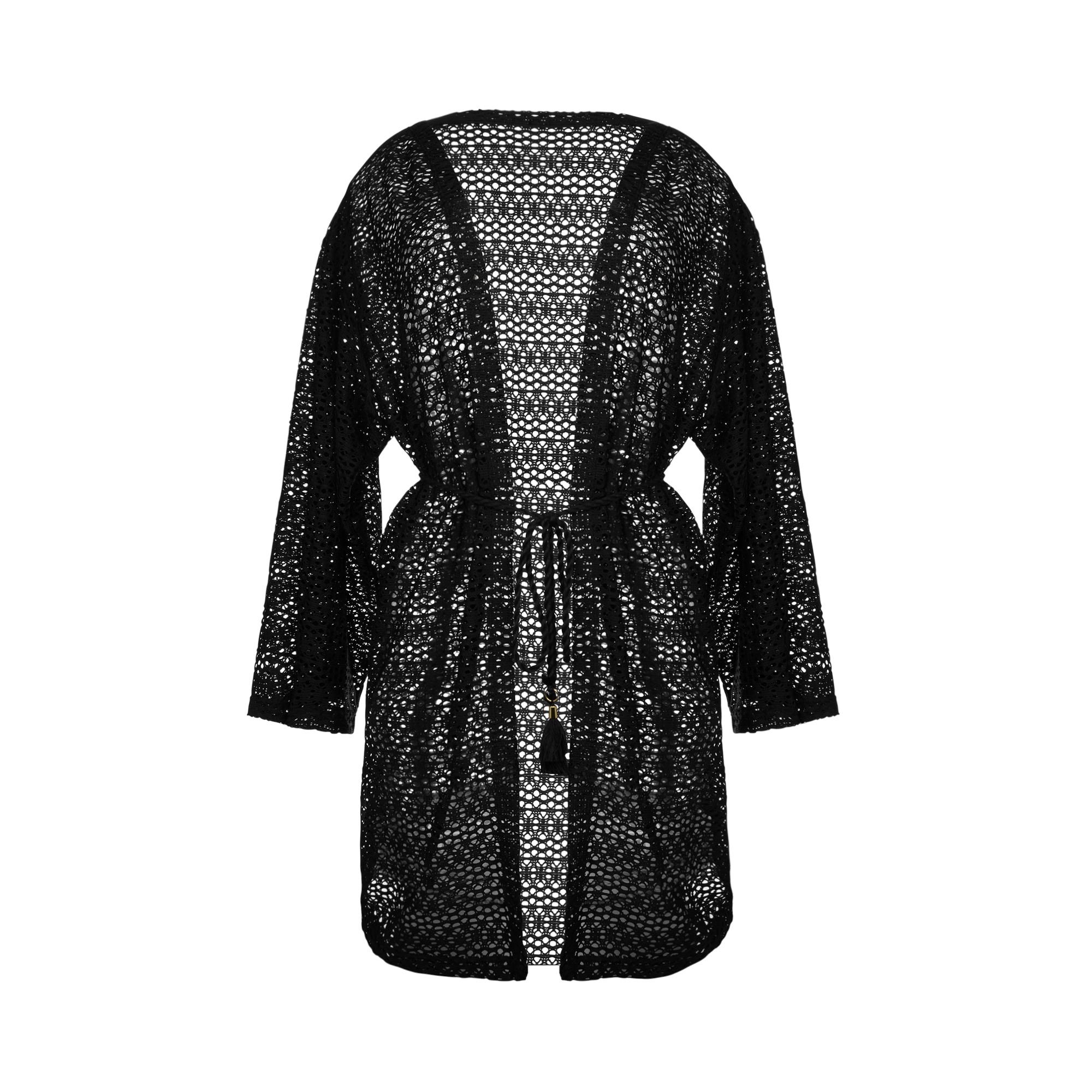 Dorina Strandkleid »BAULE«, Vorn offen, Quasten-Details