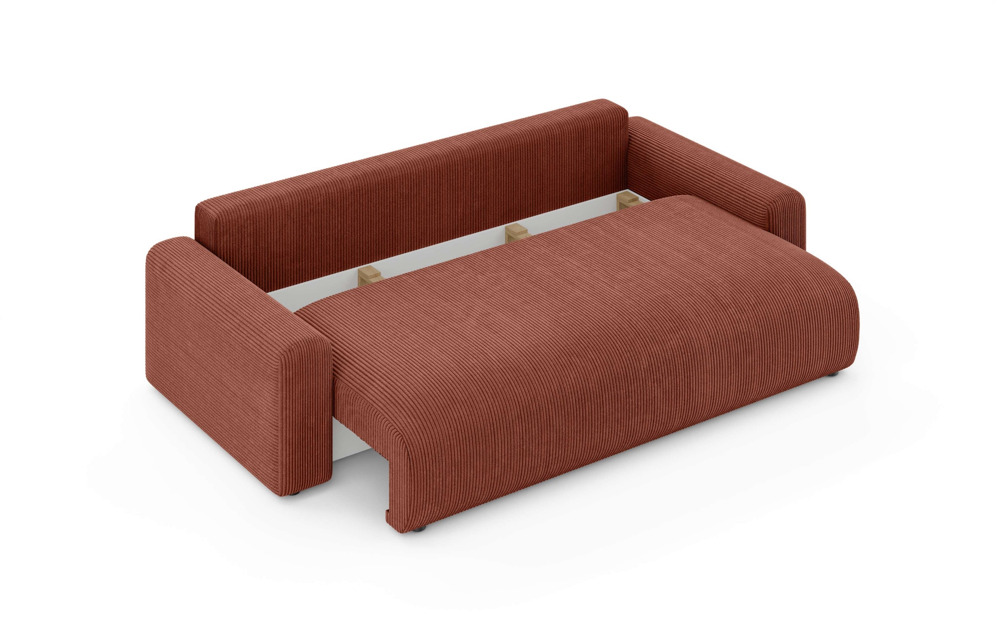 Home affaire Big-Sofa »LAKESIDE klein 3-Sitzer Schlafsofa mit Bettkasten, Breite 238 cm« Liegefläche 149x195 cm, hoher Sitzkomfort, Maße B/T/H: 238/98/85cm