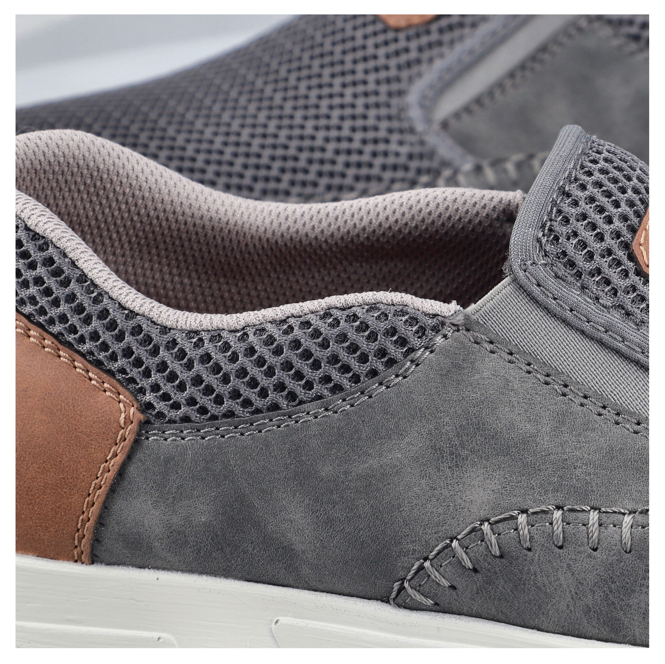 Rieker Slipper  Slip-on Sneaker, Schlupfschuh mit Stretcheinsätze