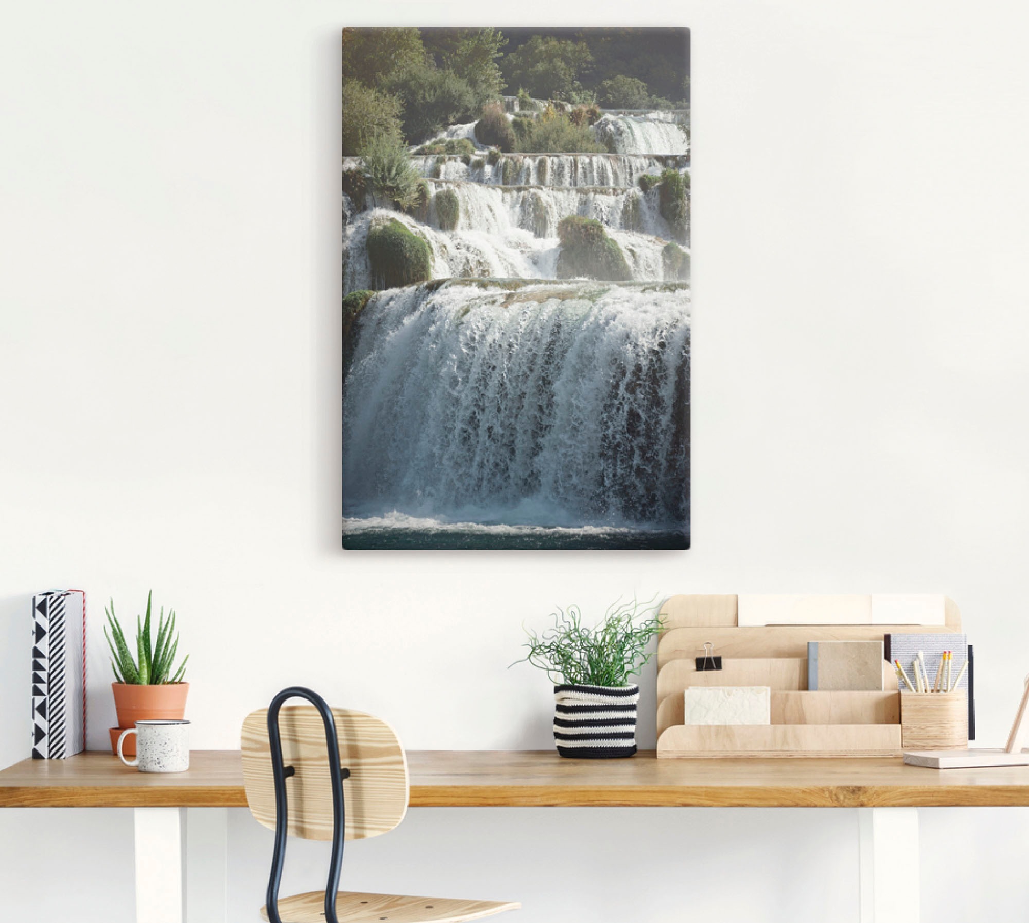 Artland Wandbild »Krka Wasserfälle«, Gewässer, (1 St.), als Alubild, Leinwandbild, Wandaufkleber oder Poster in versch. Größen