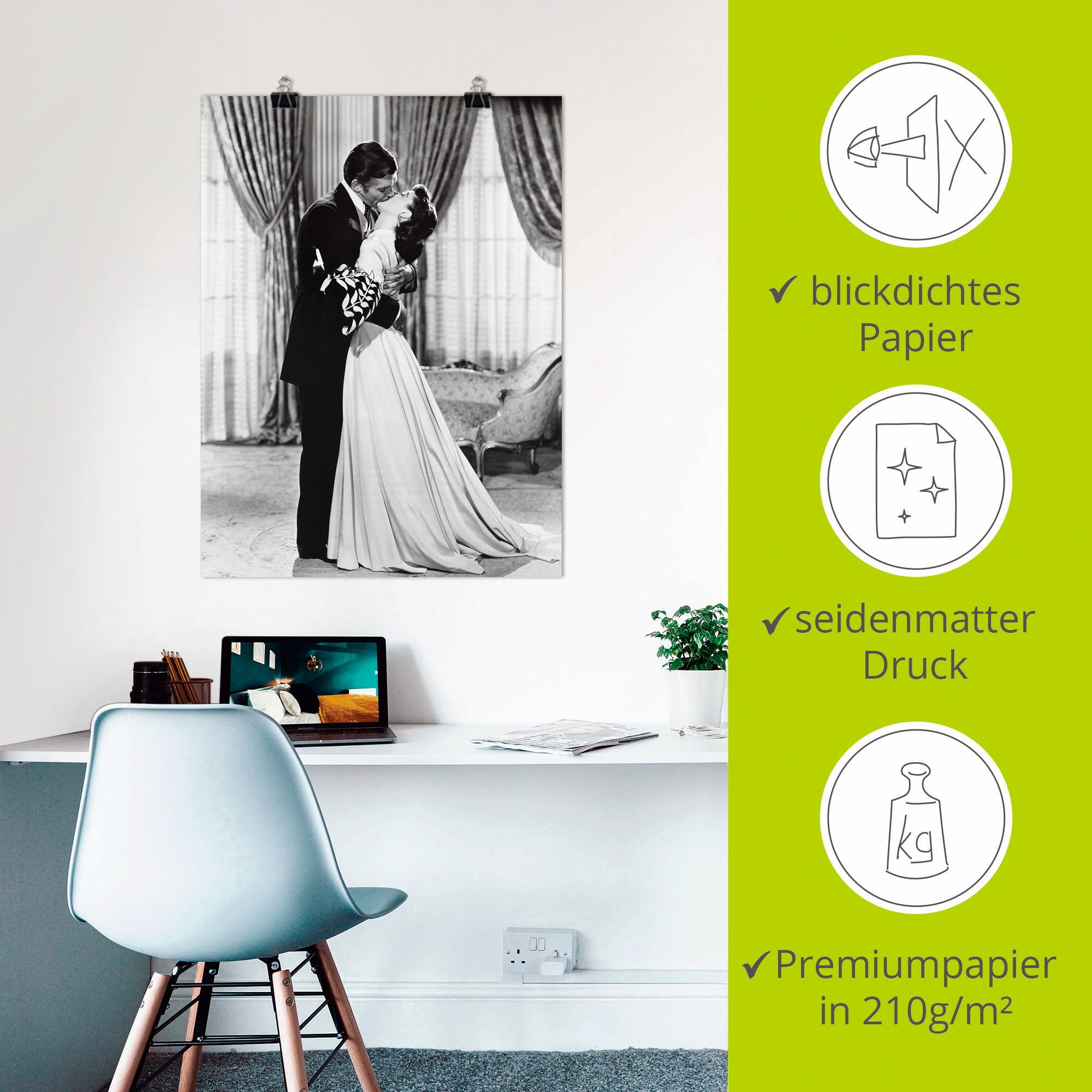 Artland Wandbild »Vom Winde verweht 1939 IV« Film 1 Stk. tlg. als Leinwandbild, Poster in verschied. Größen