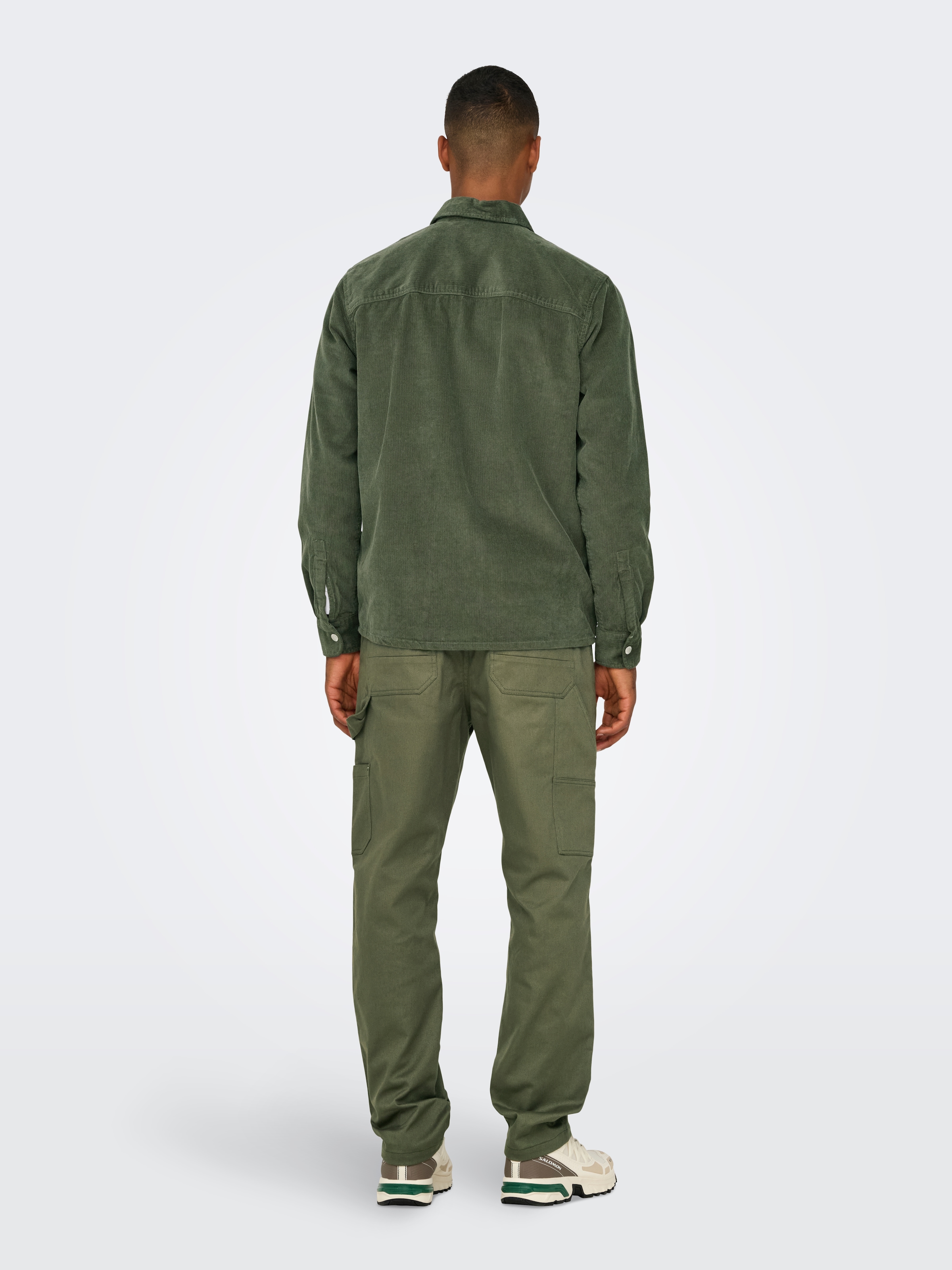 ONLY & SONS Langarmhemd »ONSALP 14W RLX 2PKT WASHD CORD LS ZIP«