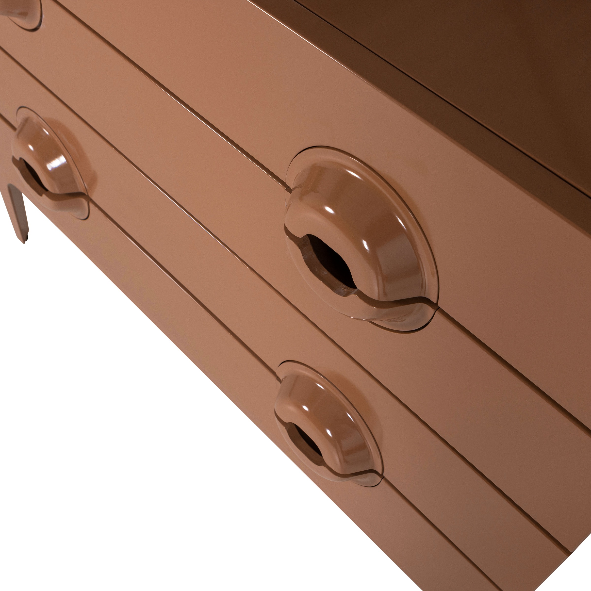 WOOOD Sideboard »Merge mit Eukalyptusholz und Dämpfung Funktion B 110 x T 44 x H 89 cm« Tragkraft 150 kg, vollständig montiert geliefert, sichtbare Maserung