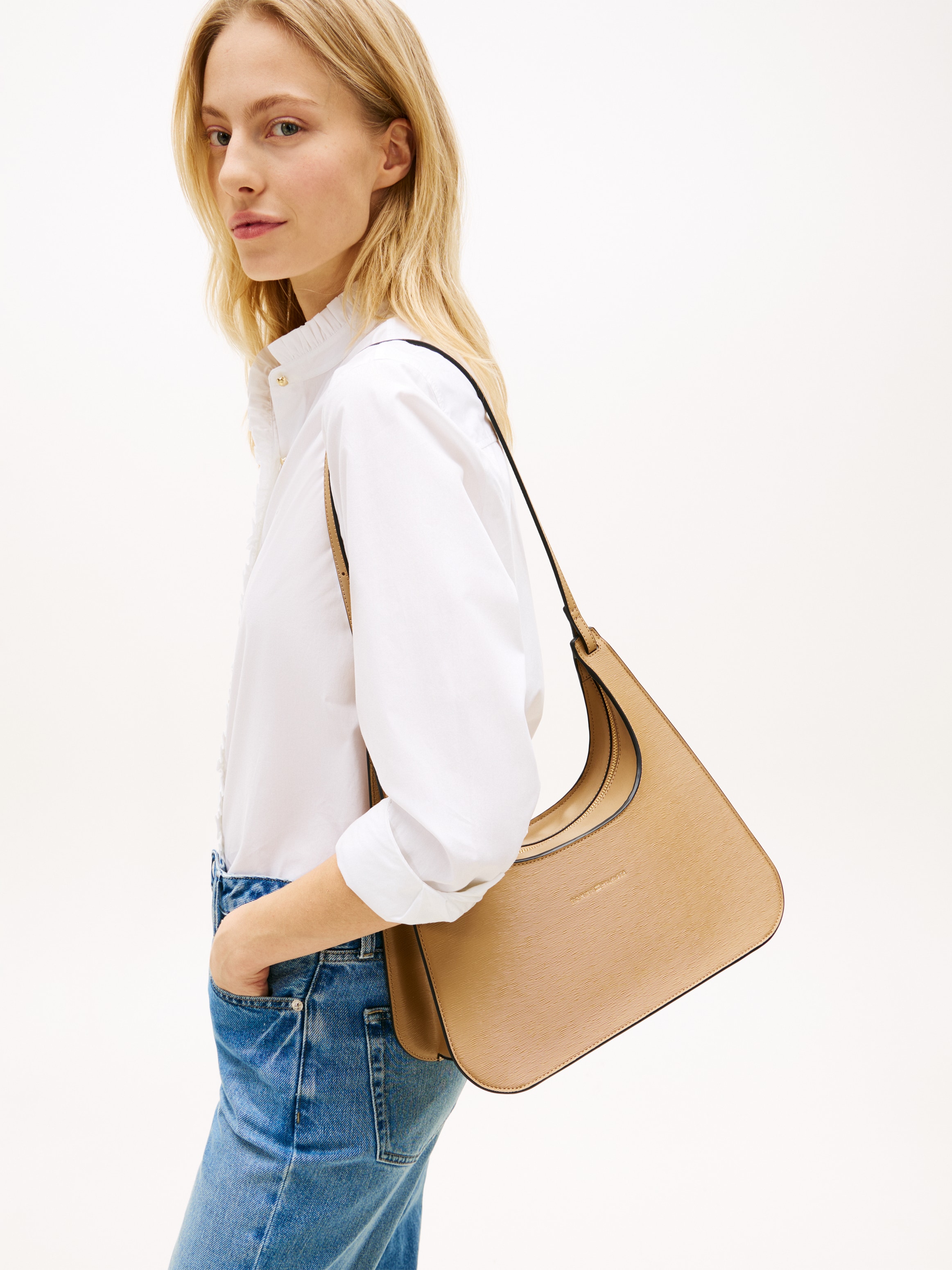 Tommy Hilfiger Schultertasche »TH MODERN SHOULDER BAG« Umhängetasche, Handtasche, Tragetasche mit Logoprägung