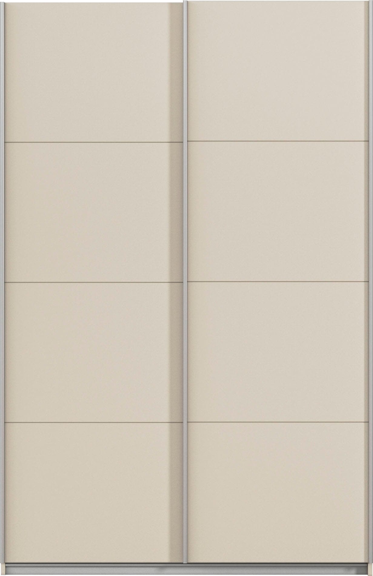 INOSIGN BY RAUCH Schwebetürenschrank »Kleiderschrank Schrank Garderobe Schlafzimmerschrank THANOS«, (in 3 verschiedenen Ausstattungen BASIC/CLASSIC/PREMIUM), Optional mit Spiegel, Metall-Griffleisten alufarben MADE IN GERMANY