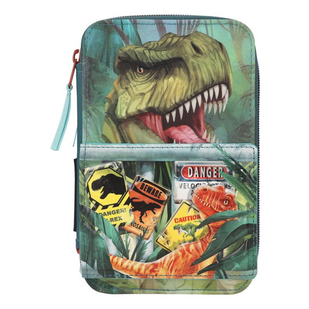 Depesche Buntstift "Federtasche Danger Dino World 21 x 13 x 7,5 cm bunt"