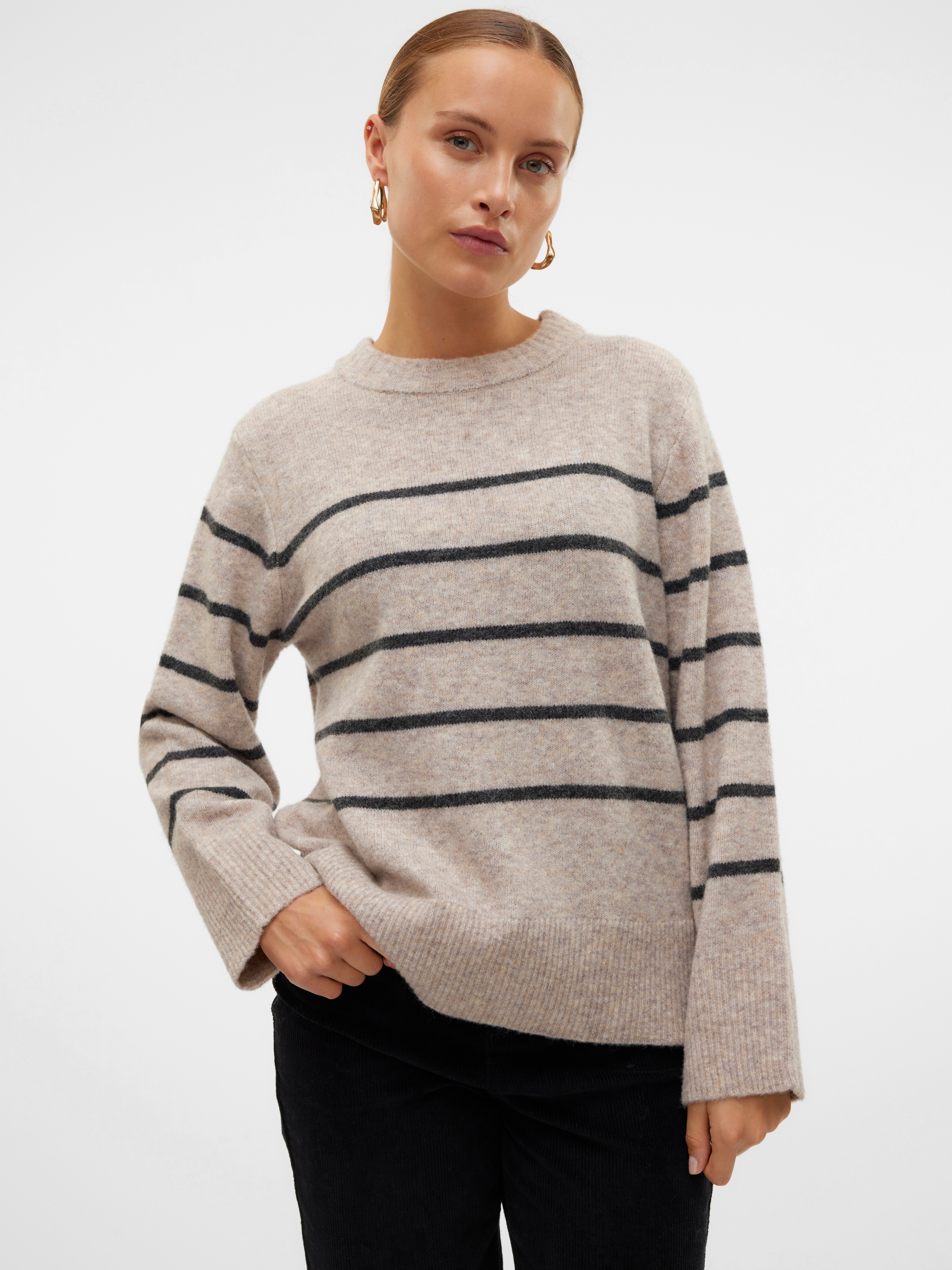 Vero Moda Strickpullover »VMFLAWLESS LS O-NECK PULLOVER GA NOOS«