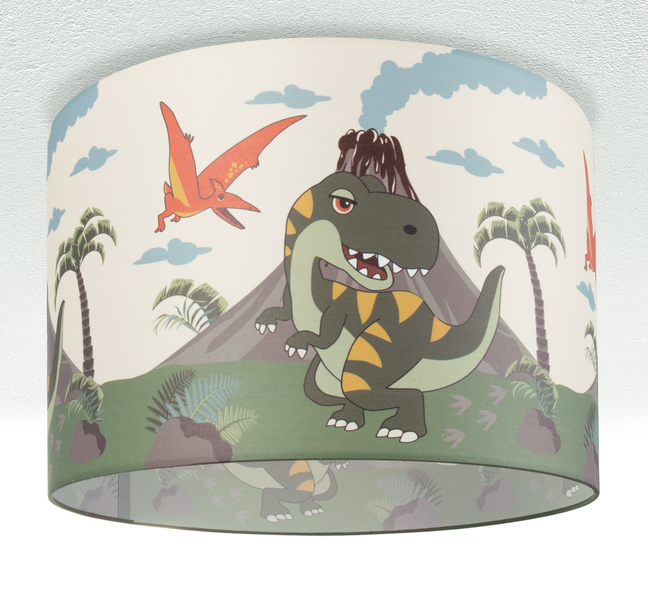 Paco Home Deckenleuchte »Diamond 636«, 1 flammig-flammig, Kinderlampe Deckenlampe LED Kinderzimmer Lampe Dinosaurier, E27