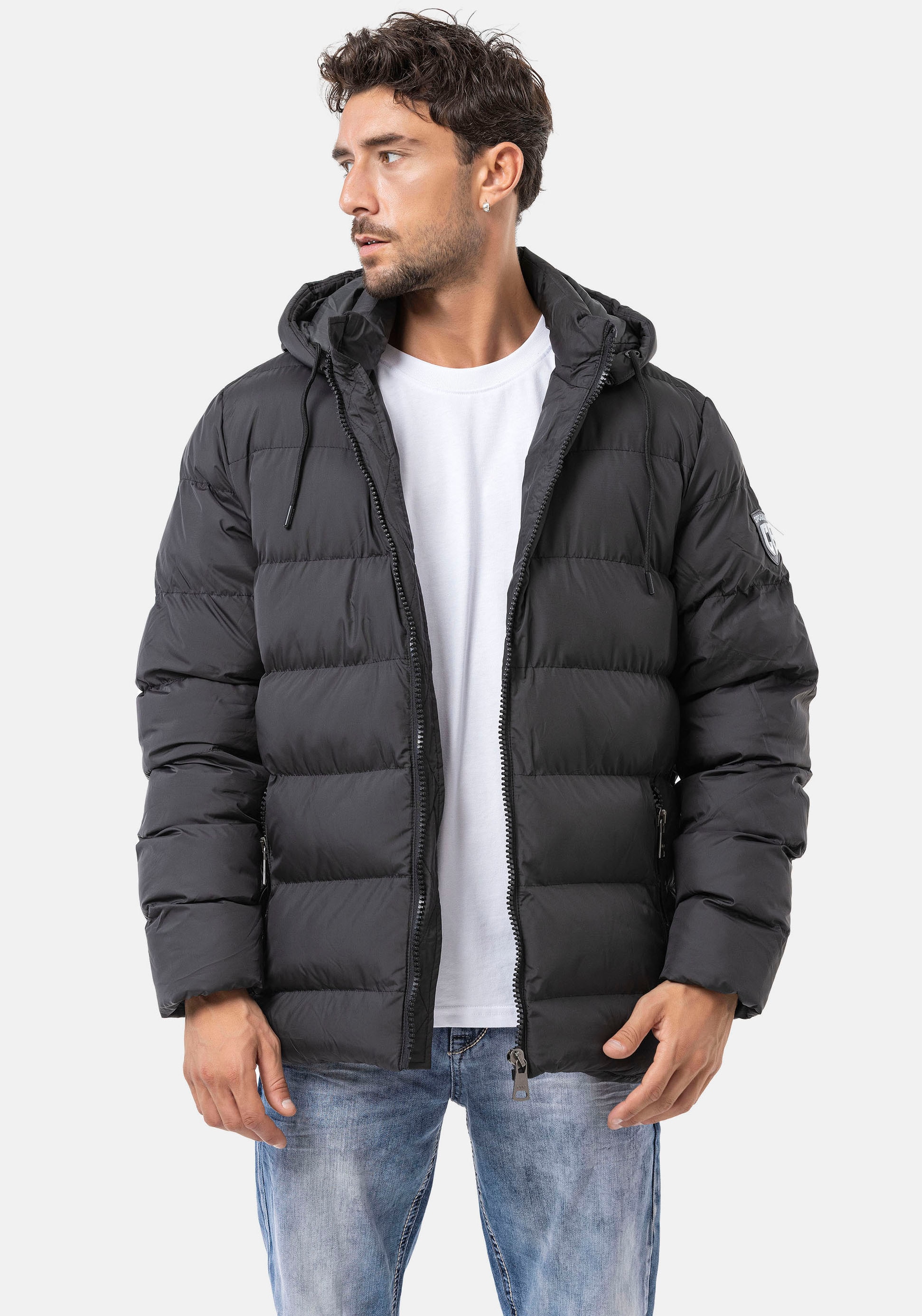Cipo & Baxx Steppjacke mit Kapuze